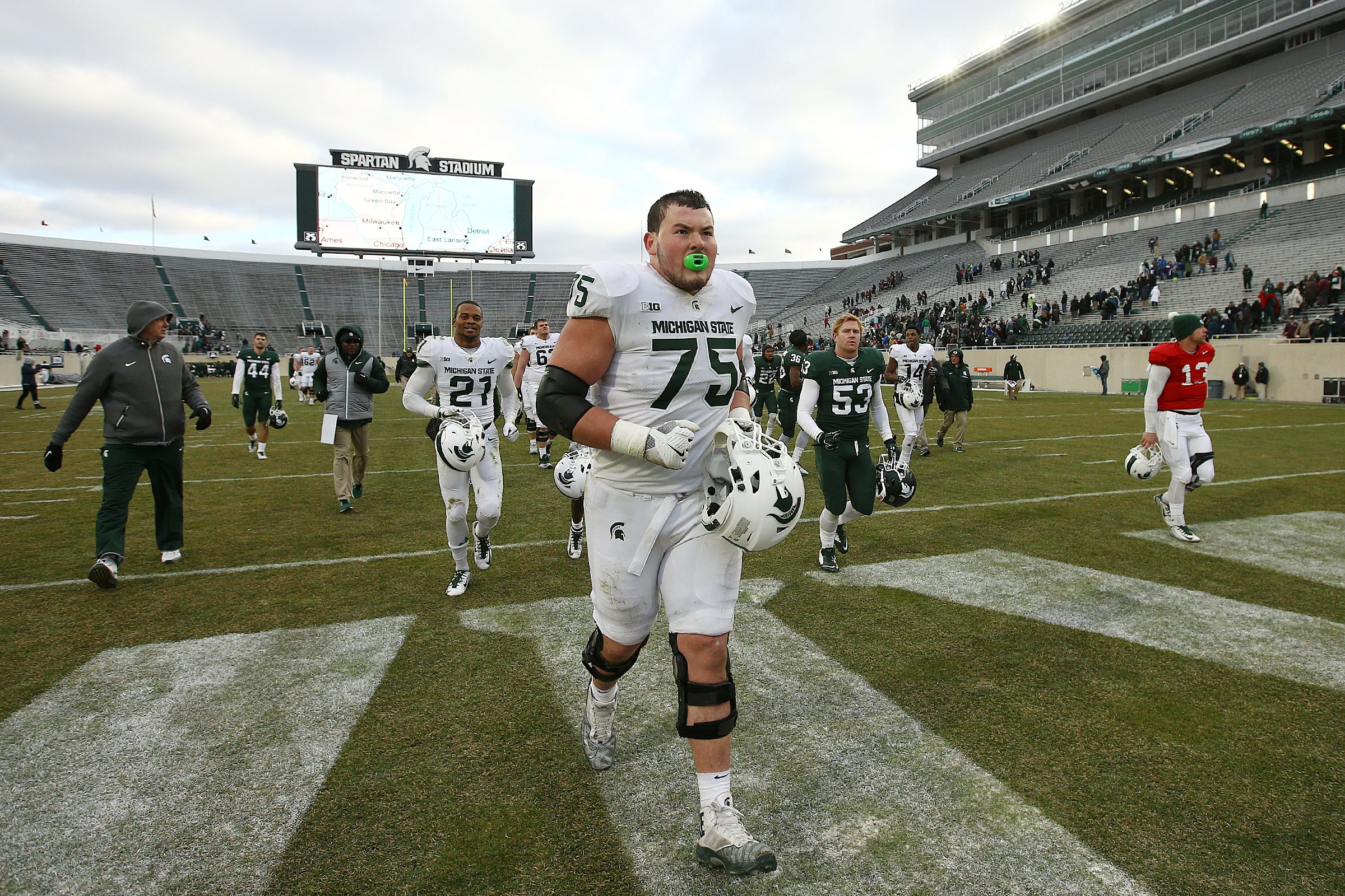 Michigan State football OL Kevin Jarvis declares for NFL draft