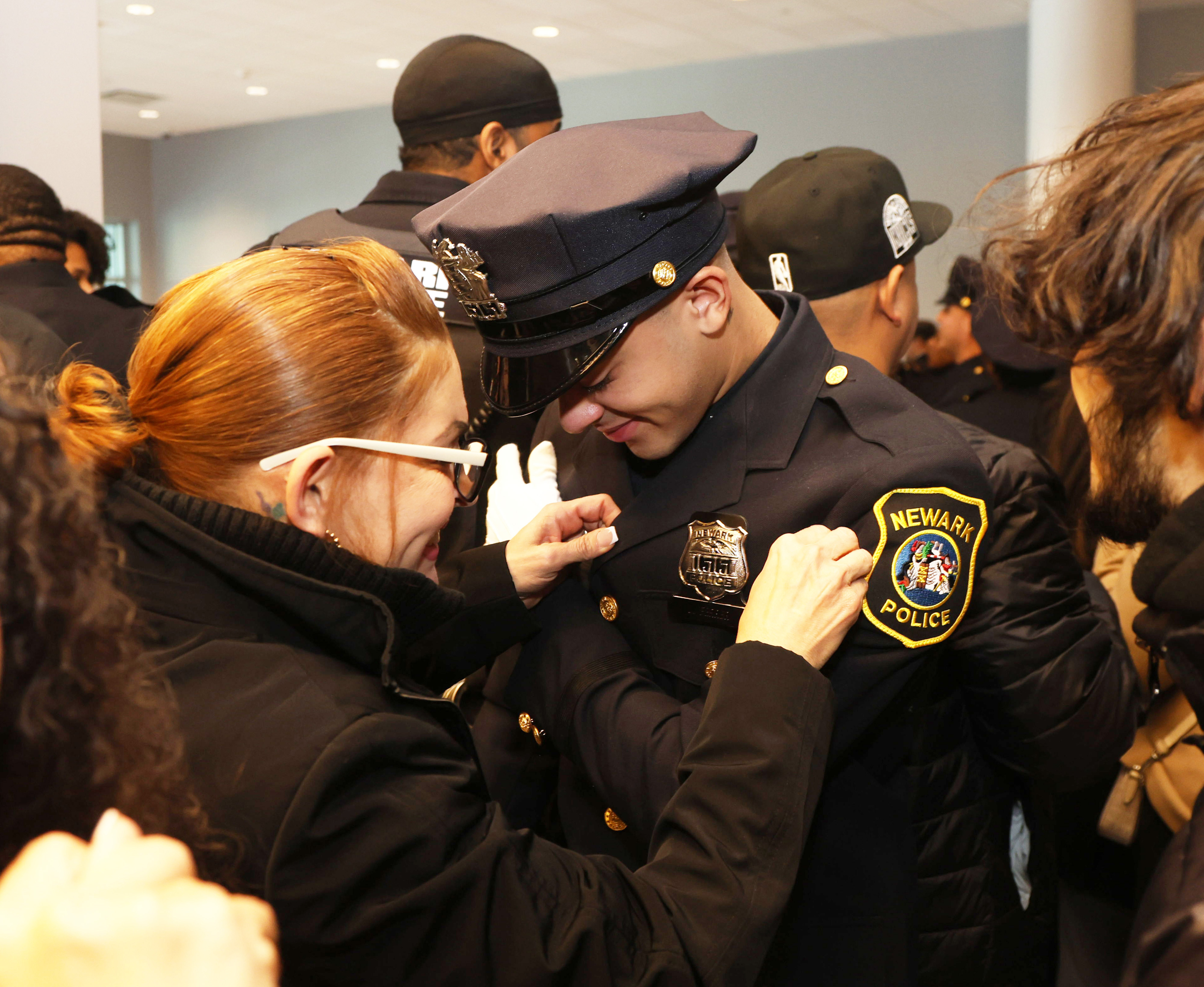 The graduation ceremony for the new class of Newark Police officers ...