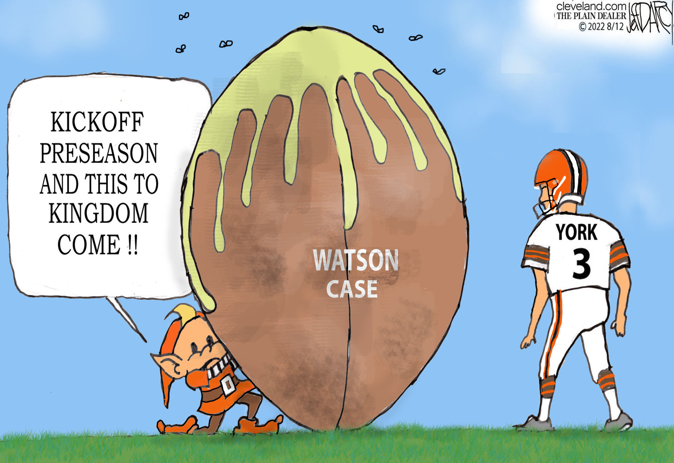 Browns dome, Watson case: Darcy cartoon 