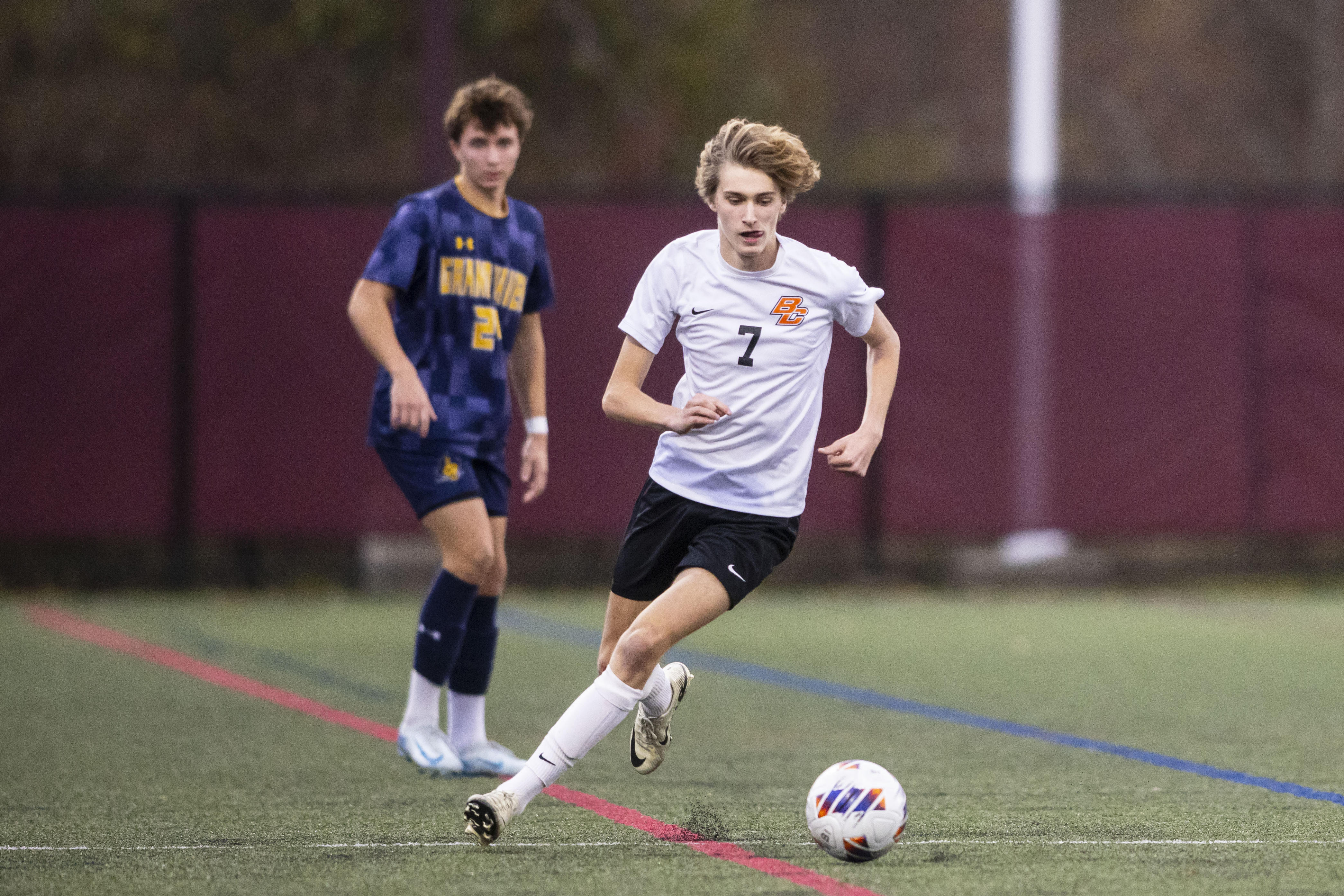 Grand Haven and Byron Center go head-to-head in Division 1 boys soccer ...