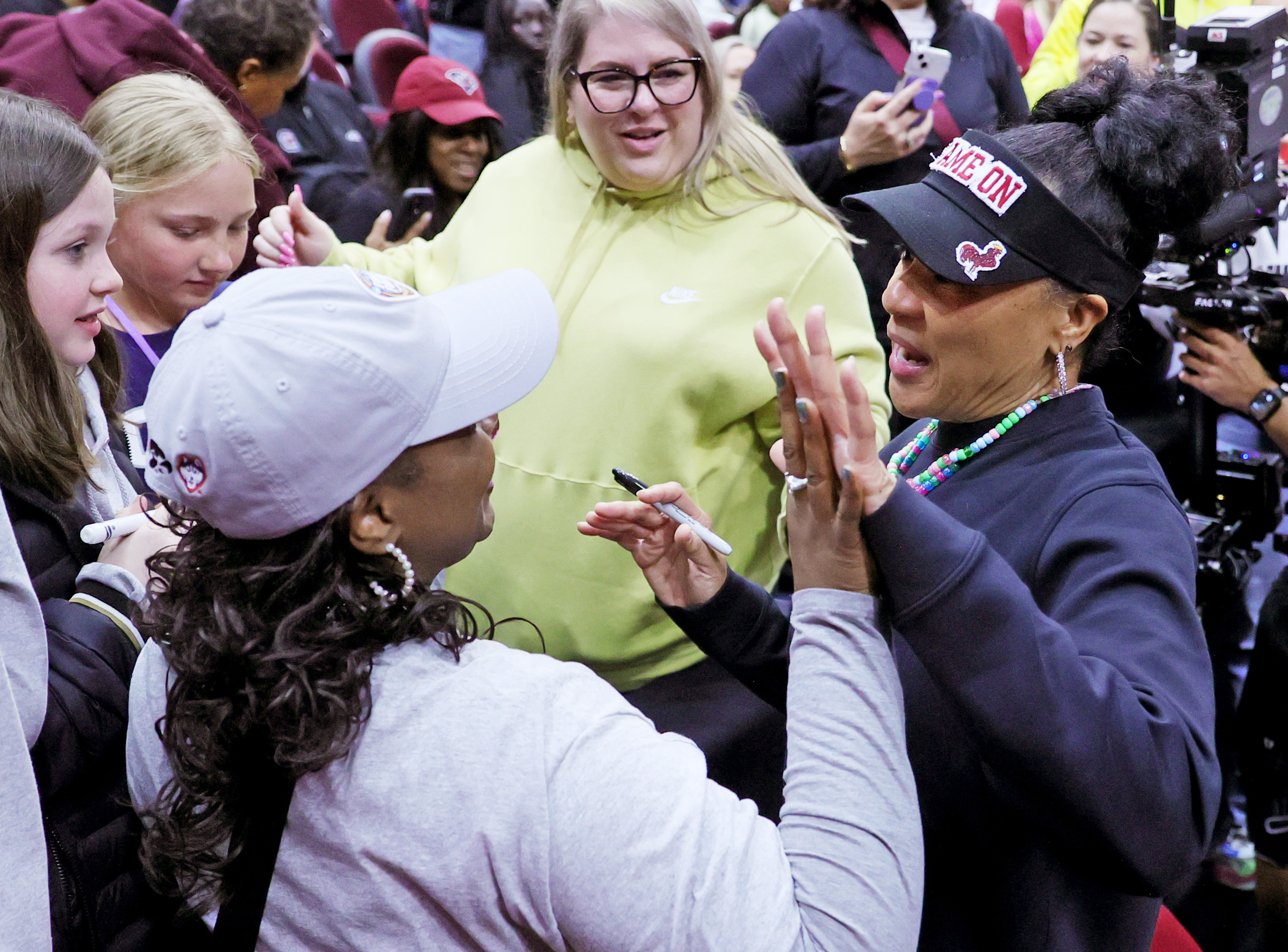 South Carolina Gamecocks open practice in Women's Final Four