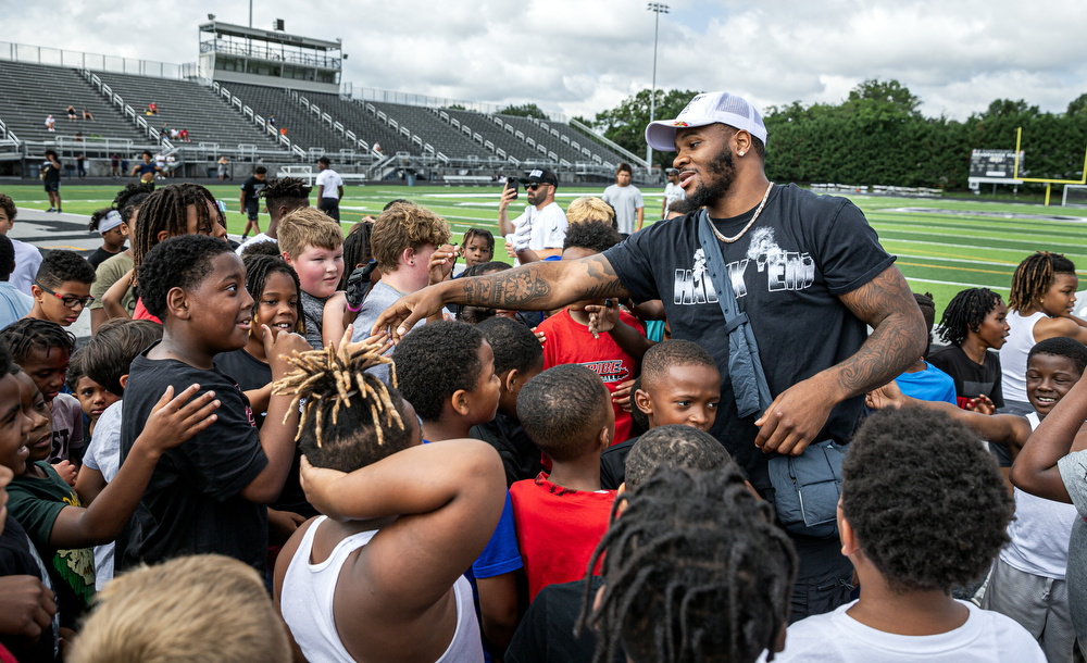 Micah Parsons at his childhood home in Harrisburg 