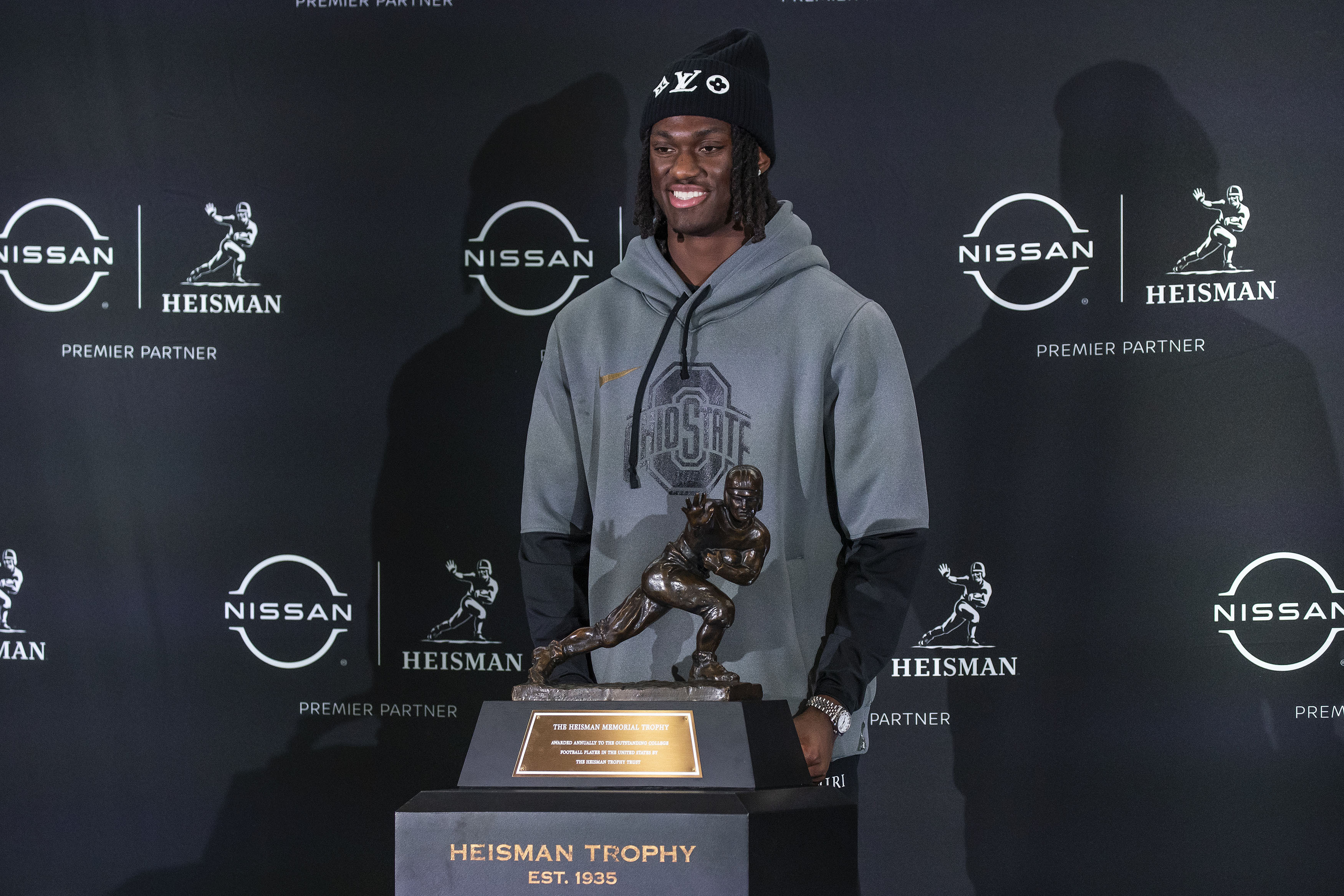 Ohio State’s Marvin Harrison Jr. narrowly wins Biletnikoff Award on