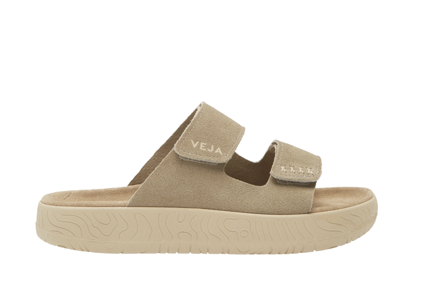 Veja Suede Slide Sandals Taupe Beige Adjustable Straps Mens 11 US 42 EU Brazil Veja Etna Suede Soft Sandals - Men main image 4