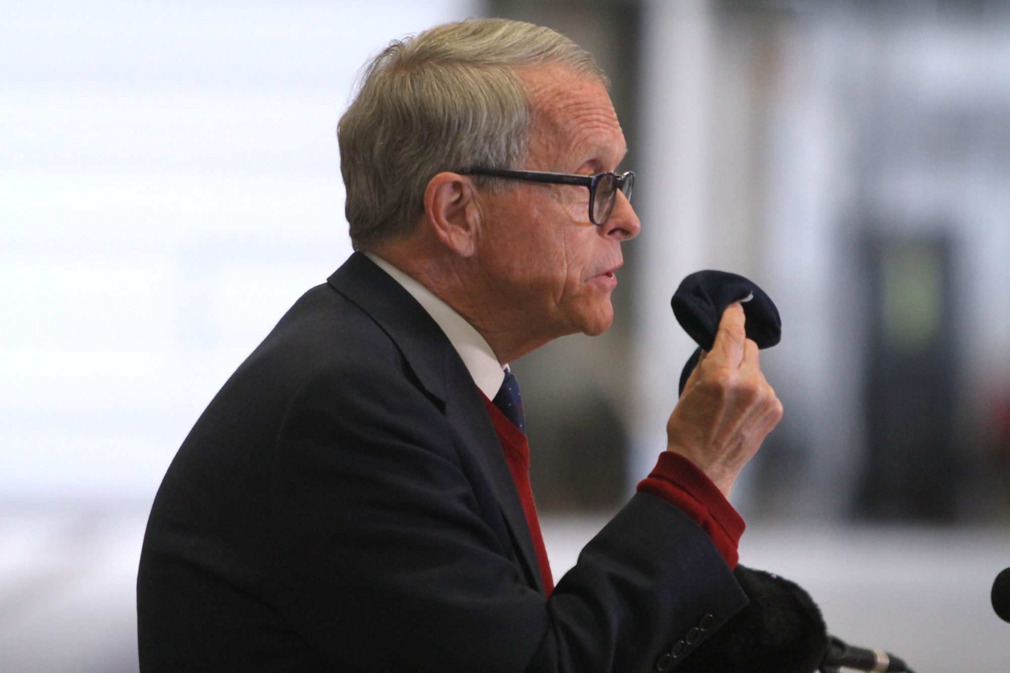 Gov. Mike DeWine talks about coronavirus case uptick