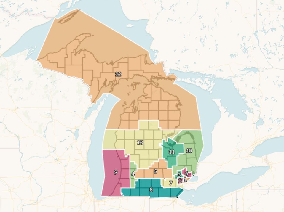 Us 10 Michigan Map See The 10 Draft Maps Michigan's Redistricting Commission Wants The Public  To Consider - Mlive.com