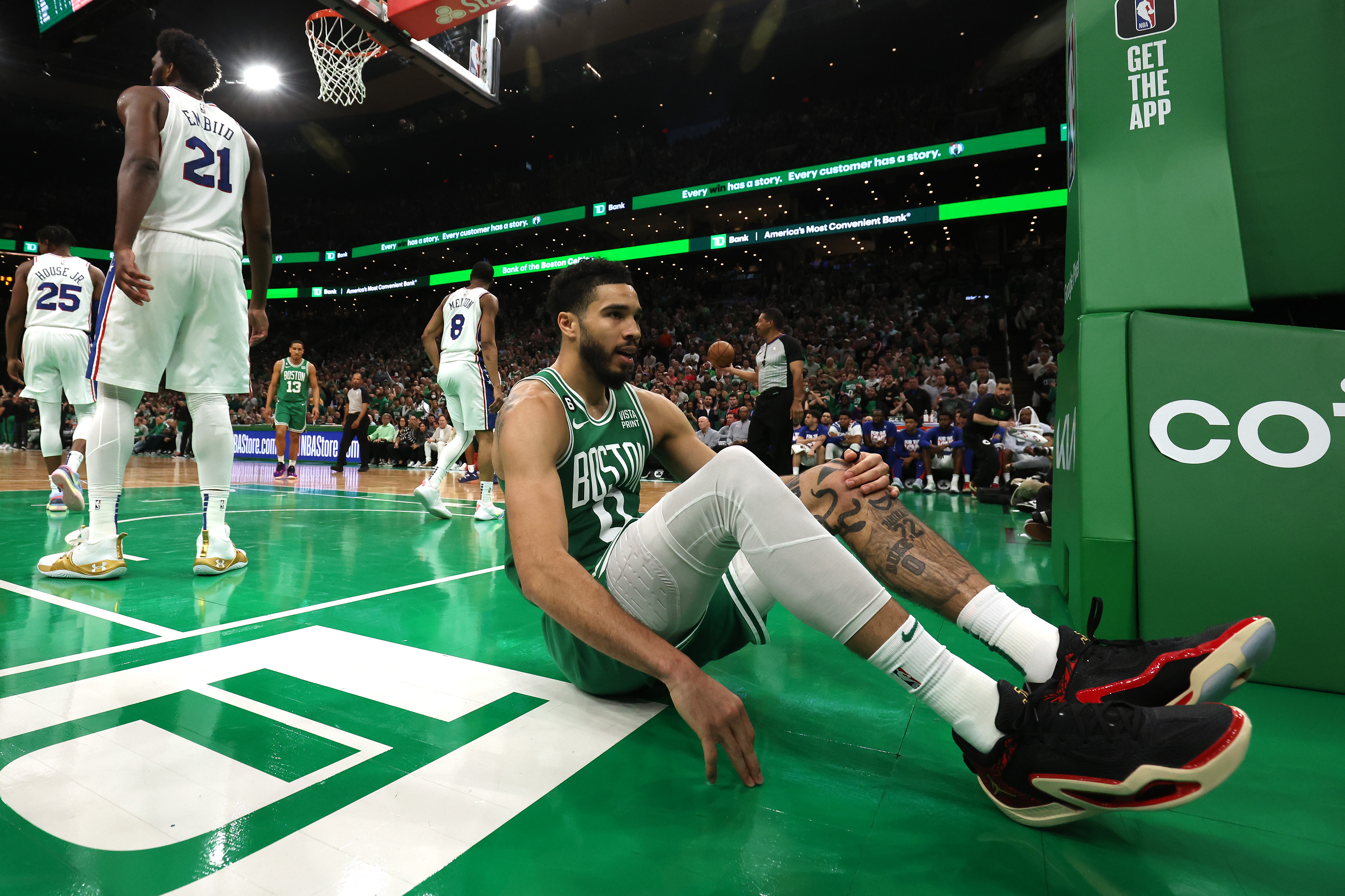 Jayson Tatum Green Boston Celtics Jordan Brand Player-Worn