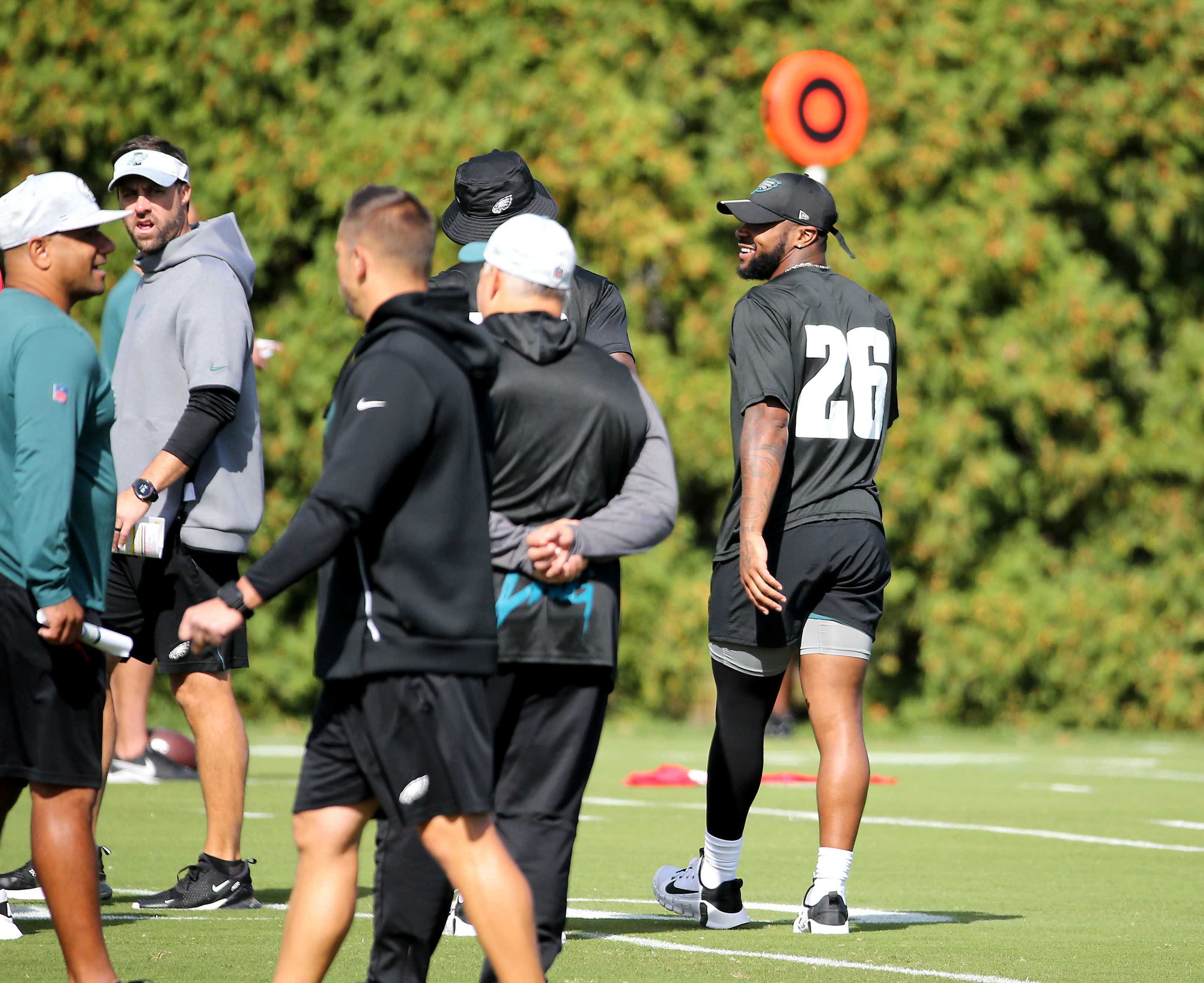 Philadelphia Eagles practice at the NovaCare Complex, Sept. 29, 2021 ...
