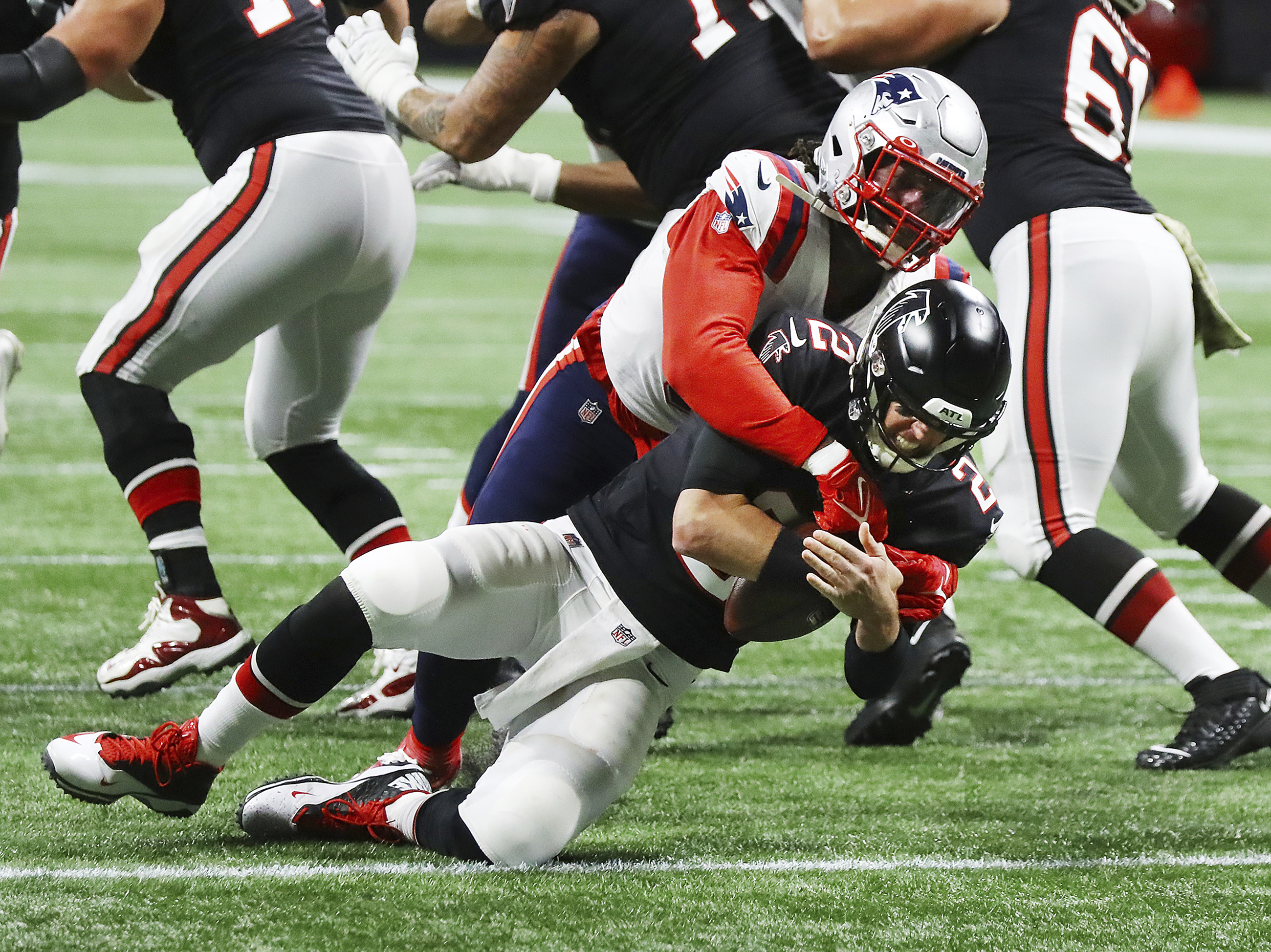 Patriots 25-0 Falcons: The Patriots plucked the Falcons with first