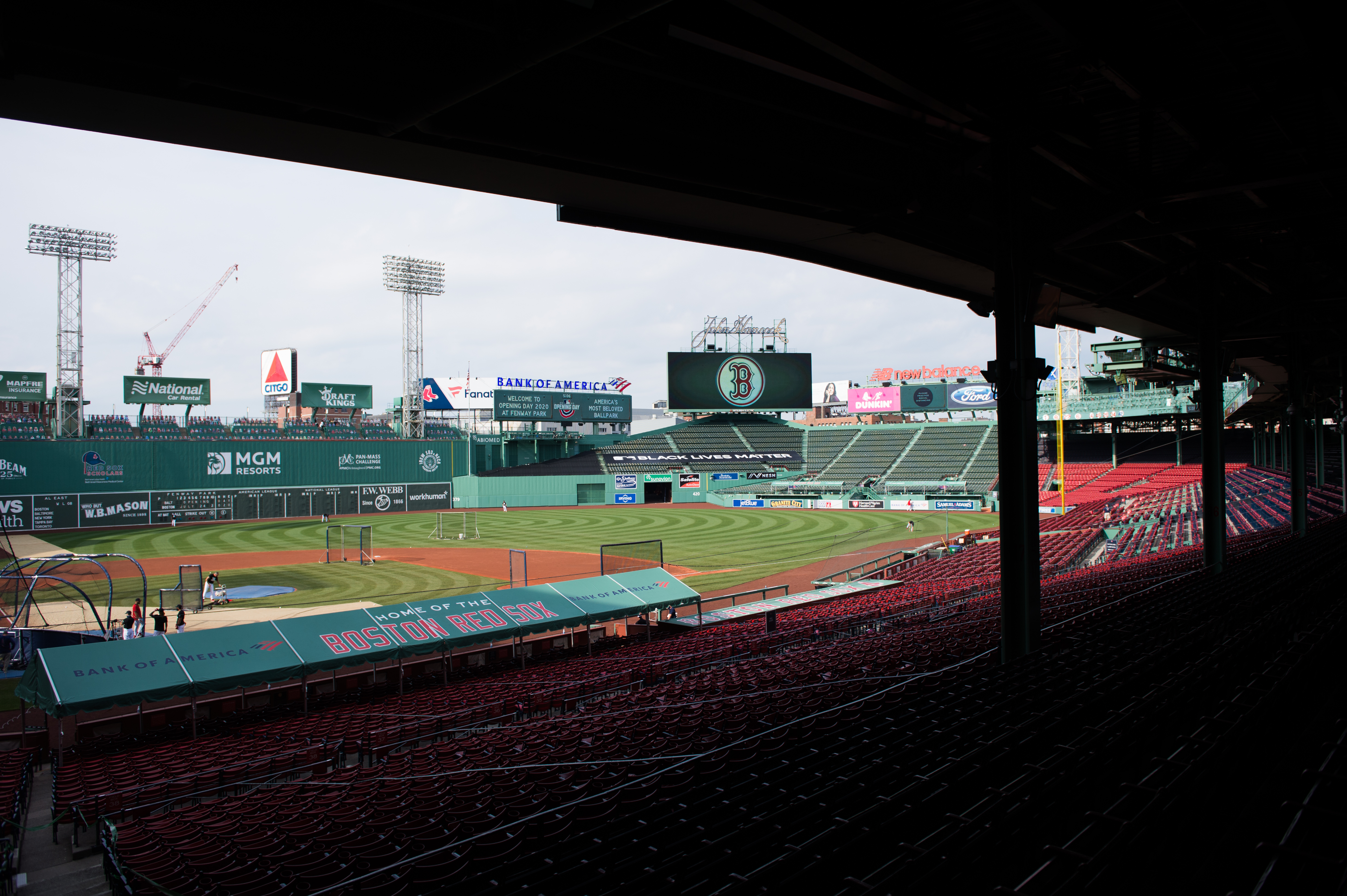 Red Sox Opening Day: With Fenway off limits, some fans welcomed back  baseball outside