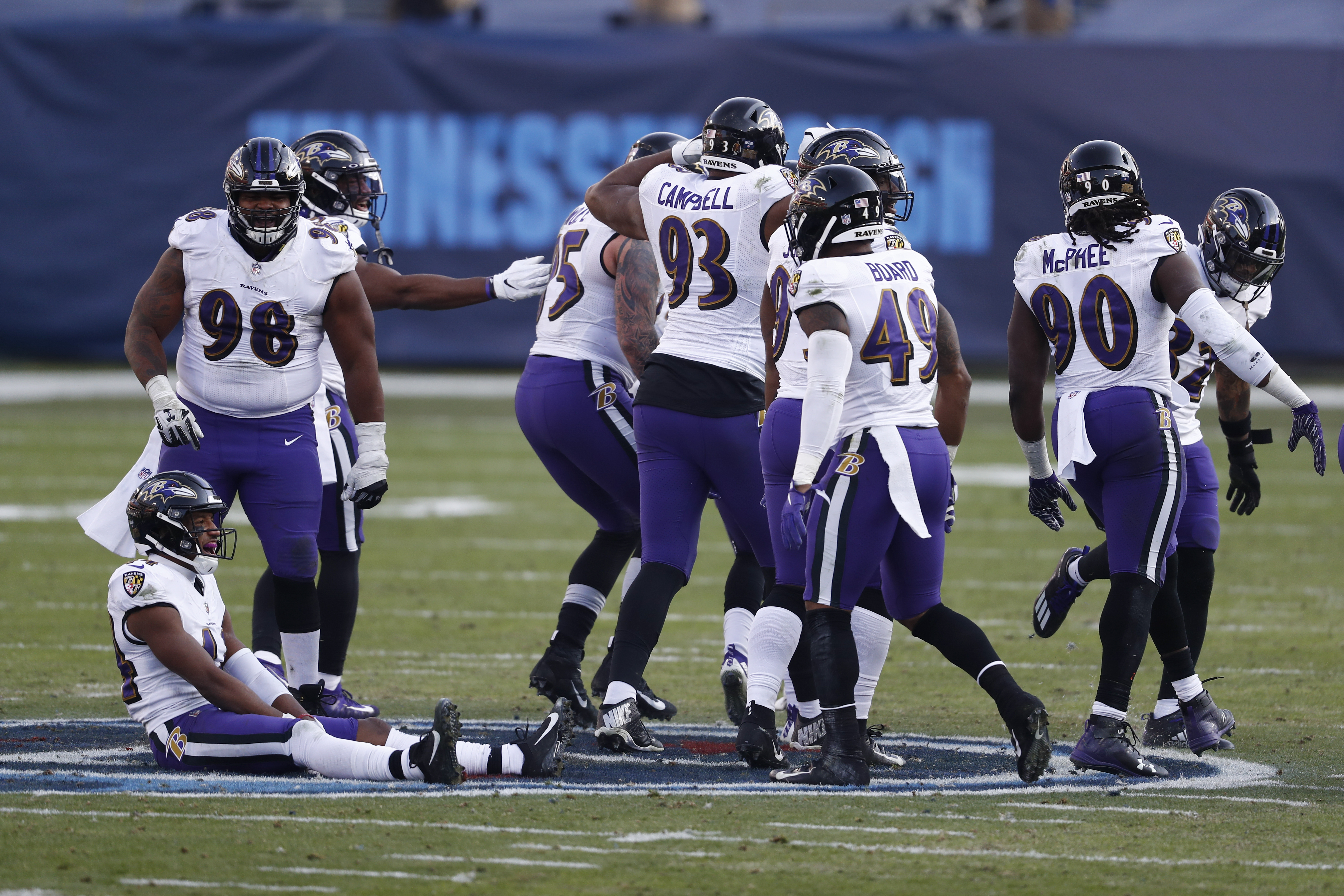 Ravens claim stomping on Titans' logo during Sunday's win was not about  'disrespect' but 'unity': NFL news roundup 