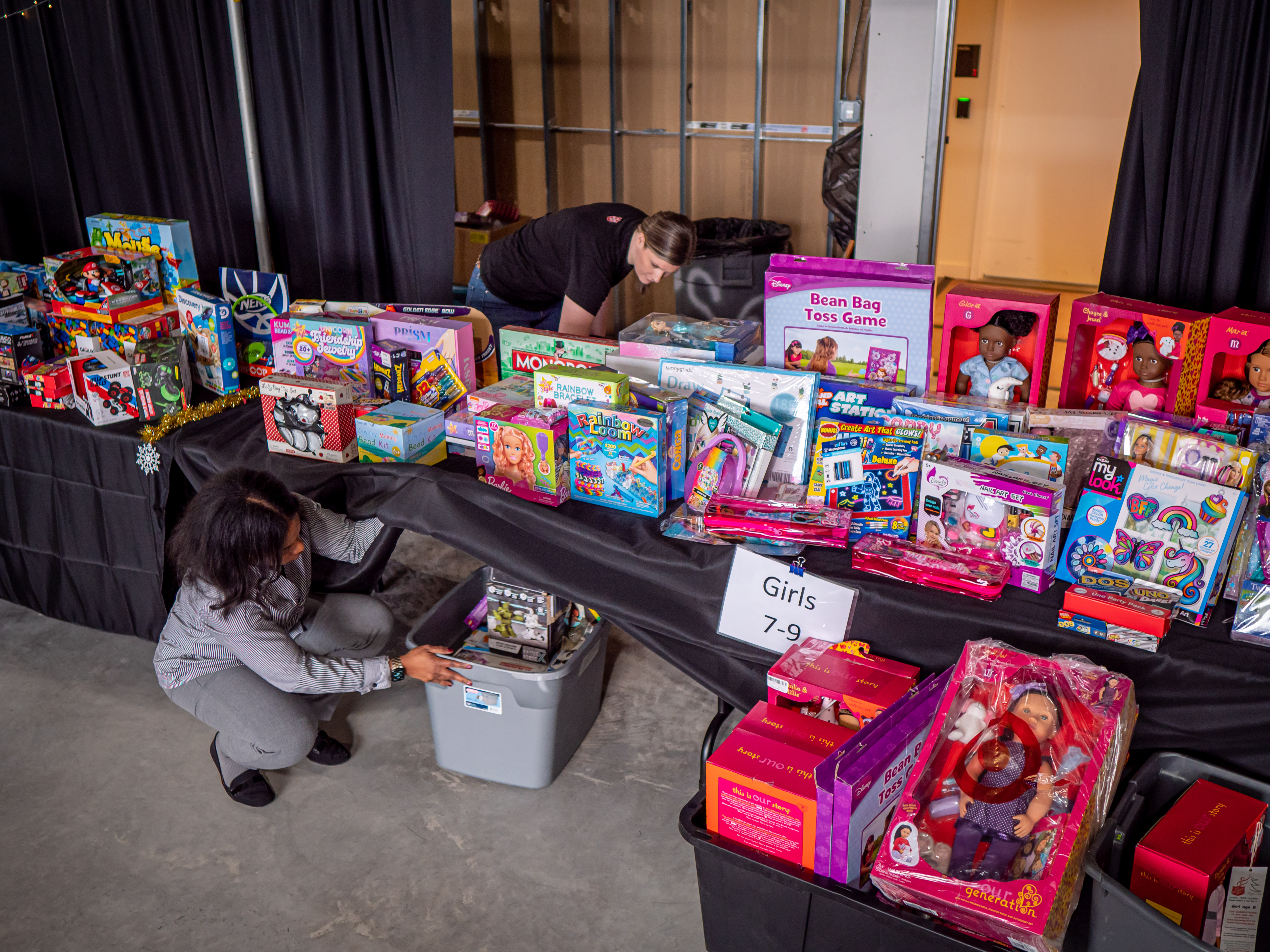 Salvation Army Sets Up Toy For The