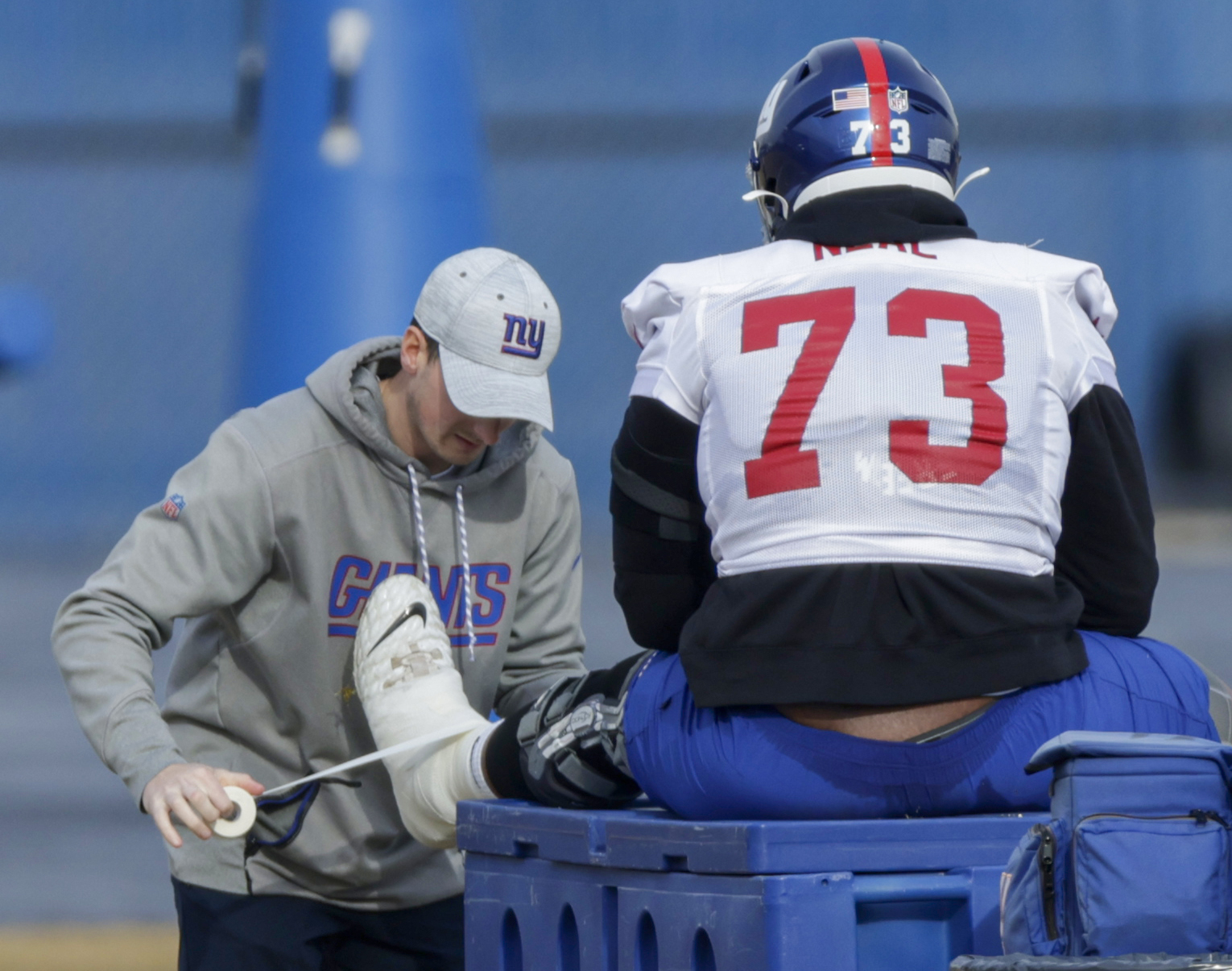 New York Giants practice before final regular-season finale vs. Eagles 