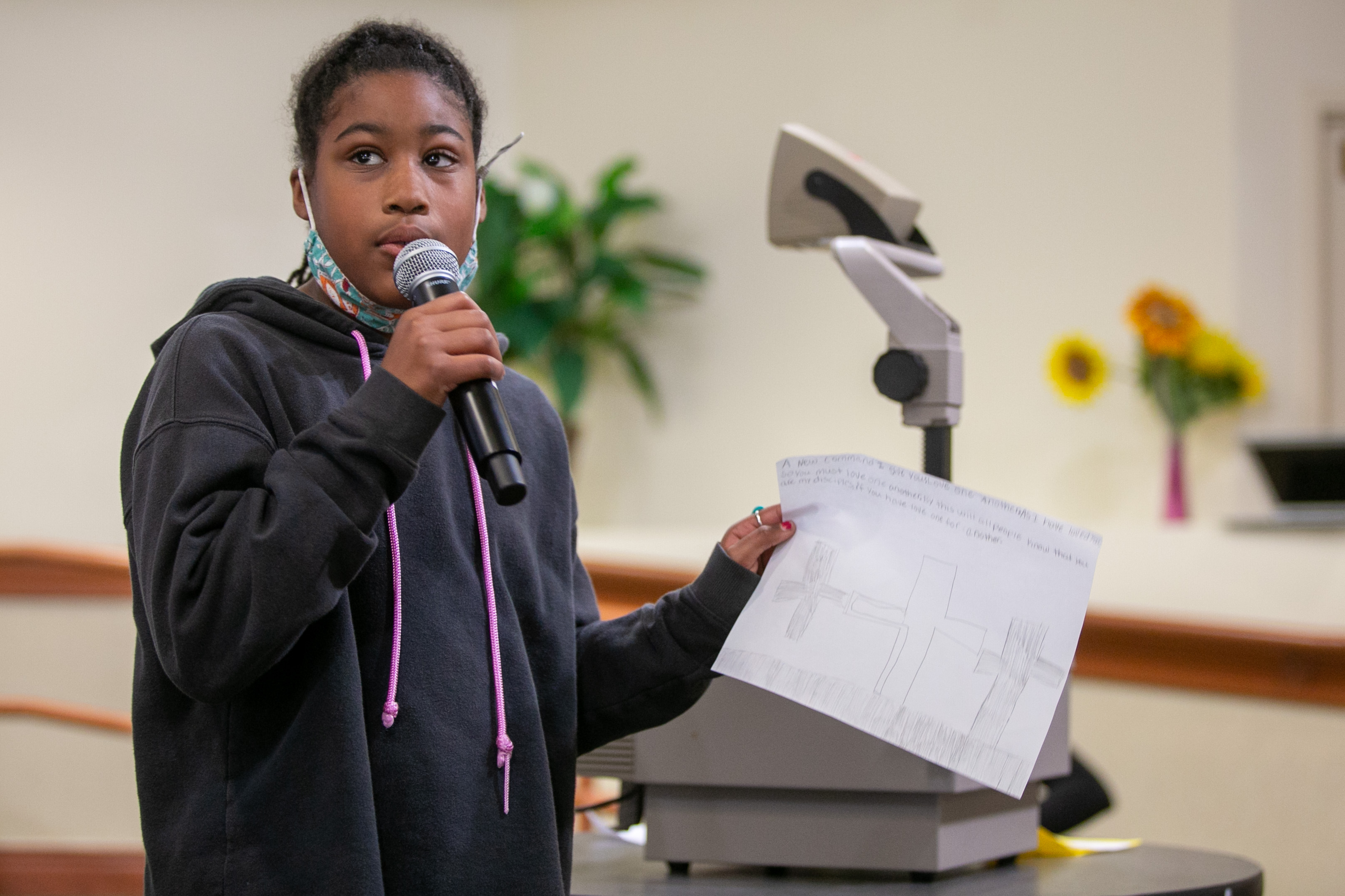Potter’s House students perform talent show for Covenant Living penpals