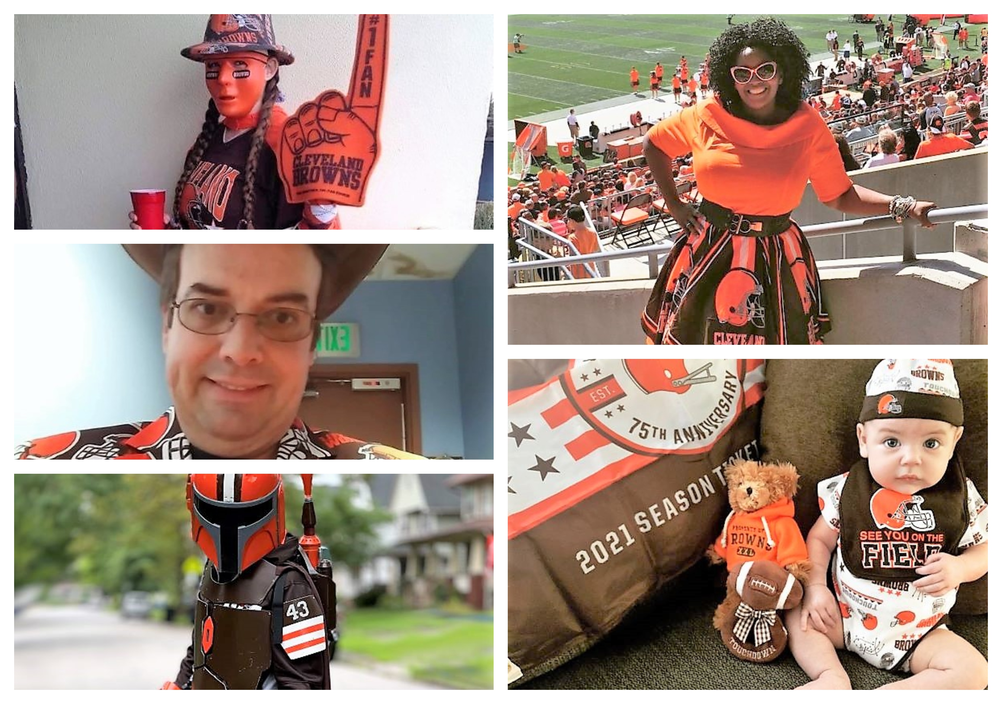 Fashion-forward fan sews all of her game-day ensembles: Meet Tamara Chapman  Harris, Best Dressed Browns Fan 