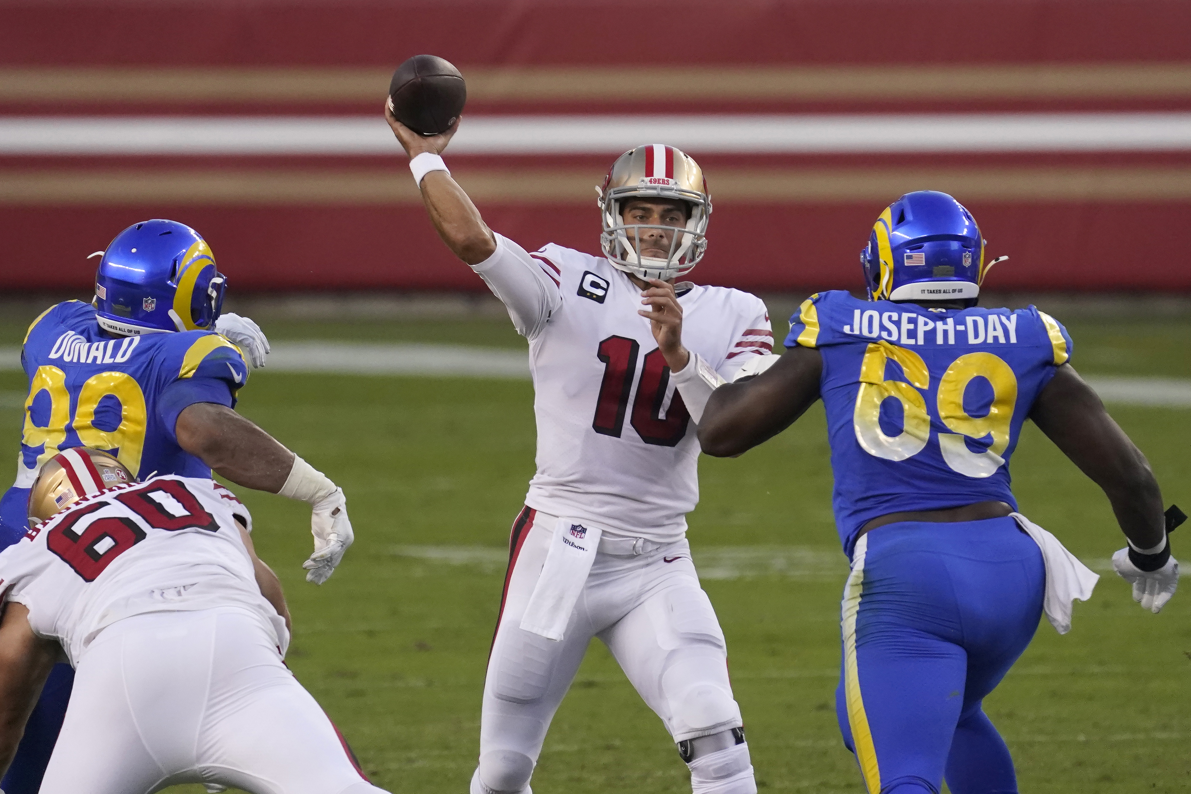 Jimmy Garoppolo bounces back to lead San Francisco 49ers to a much-needed  win over the LA Rams 