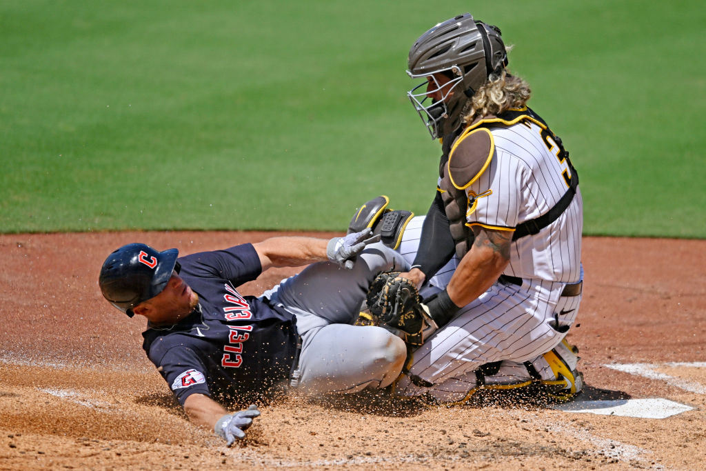 San Diego Padres catcher Jorge Alfaro during the fourth inning of