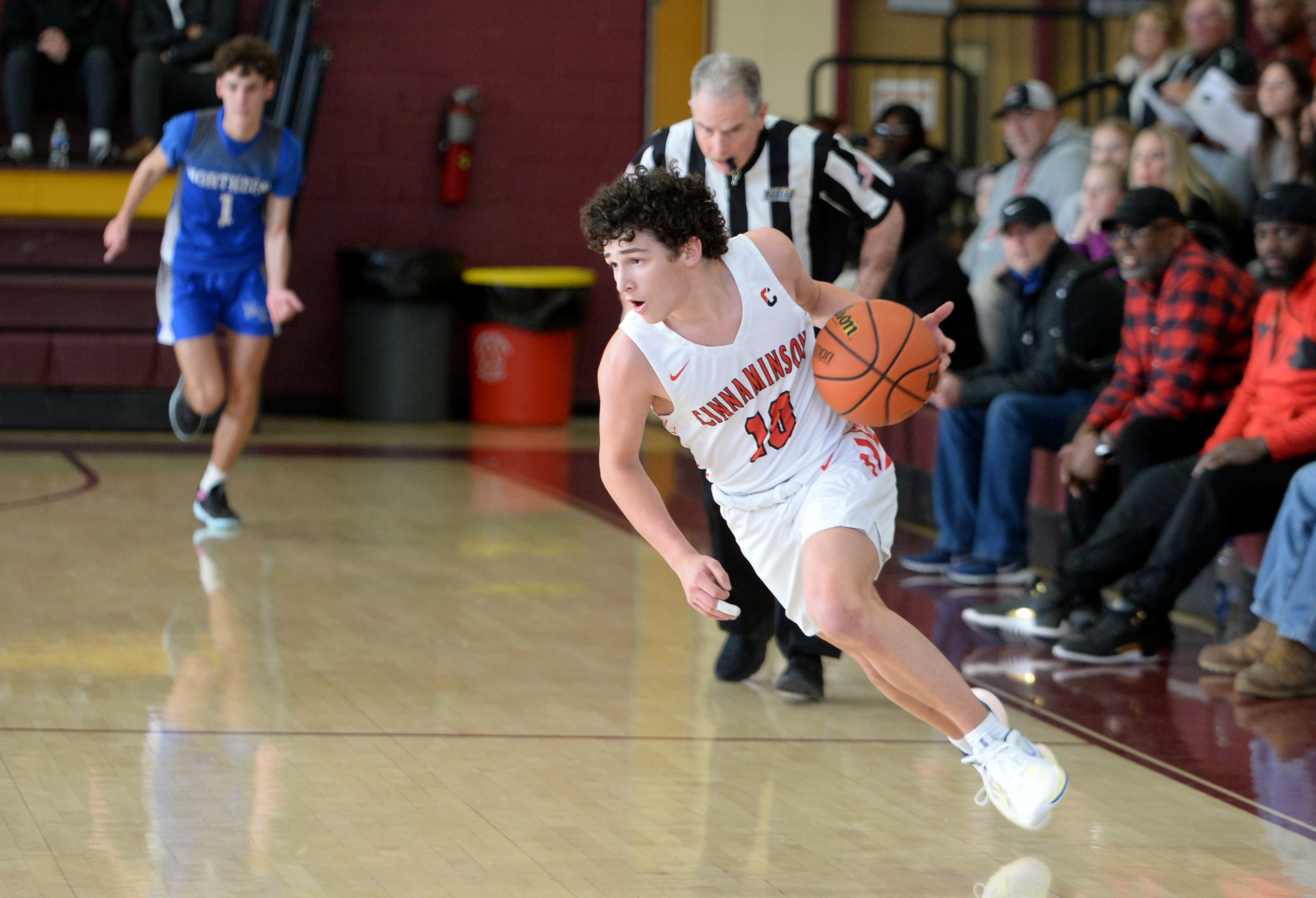 Northern Burlington vs. Cinnaminson boys basketball, Butch McLean ...