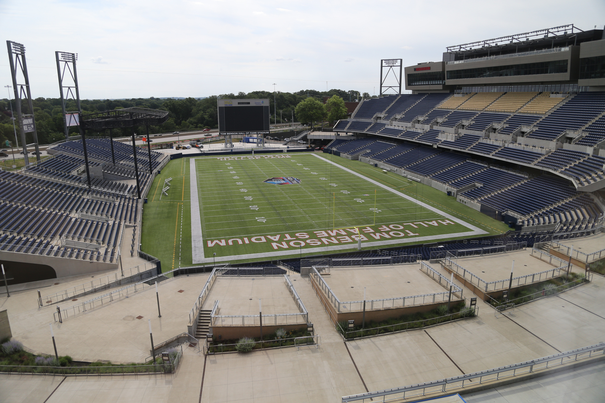 Sports-themed village finally taking shape around Canton's Pro Football Hall  of Fame, but financing challenges remain 