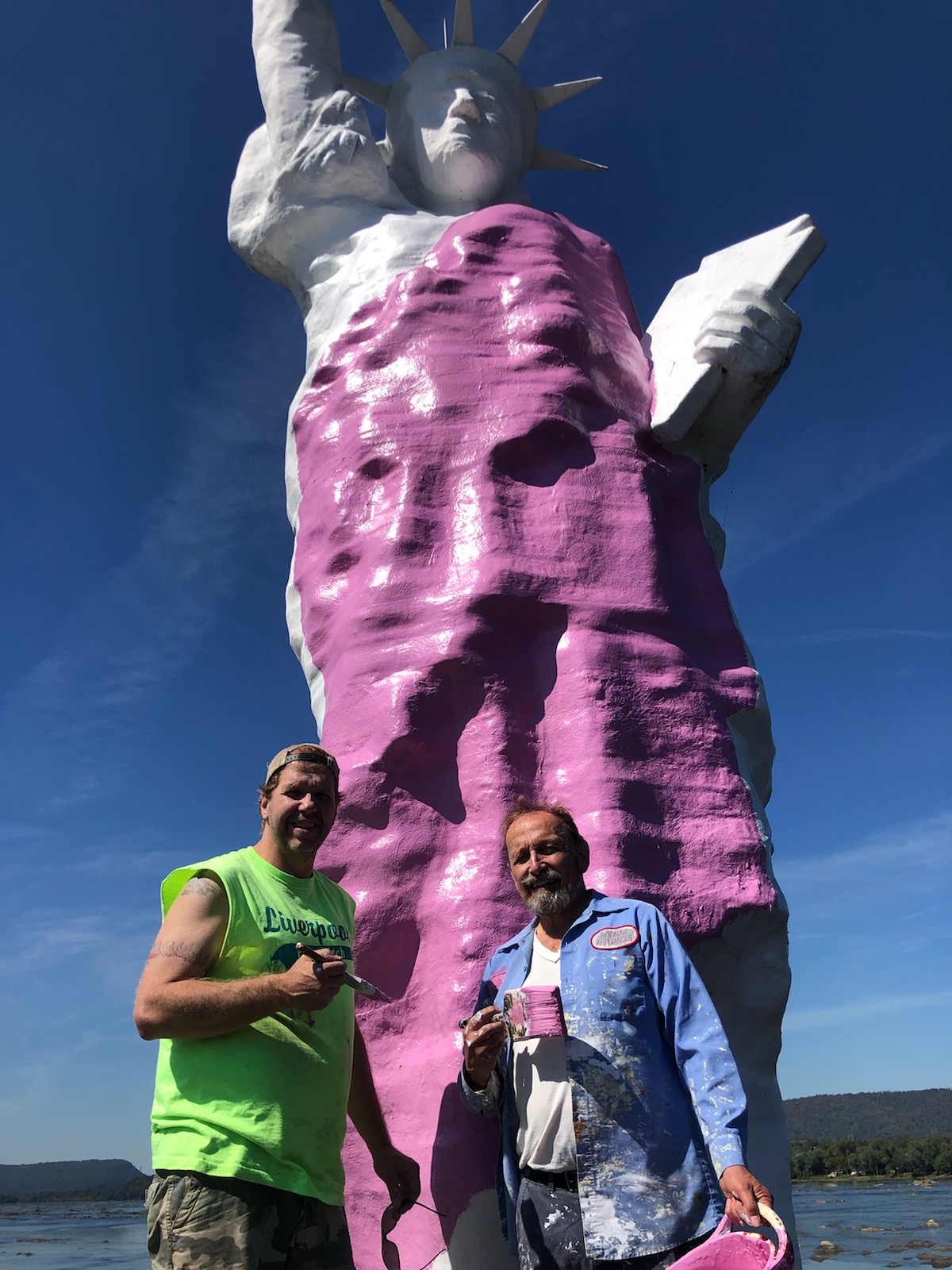 The iconic Lady Liberty secretly arrived here 35 years ago thanks