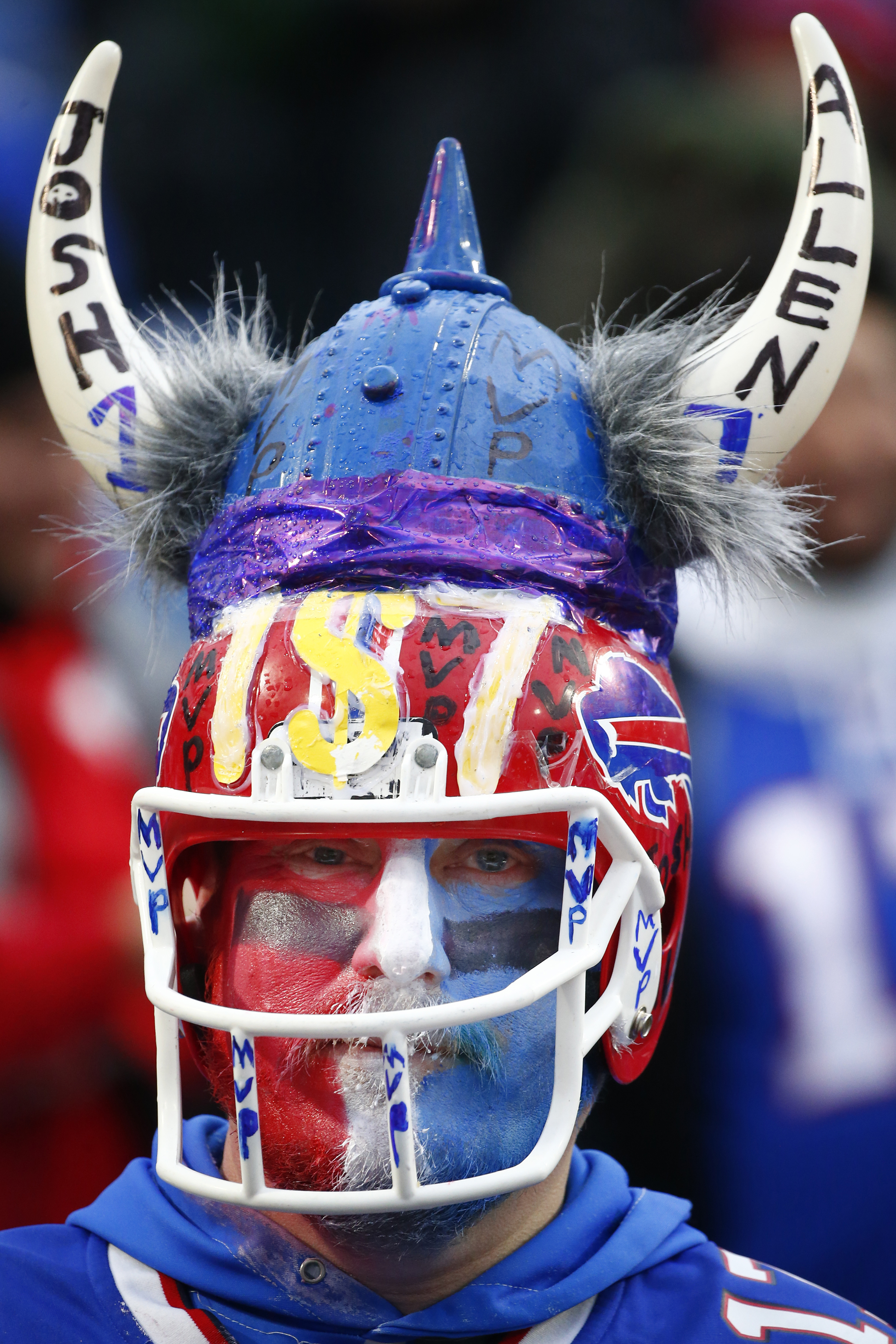 Buffalo Bills' Devin Singletary, bottom, scores a touchdown during the  second half of an NFL football game against the New York Jets, Sunday, Jan.  9, 2022, in Orchard Park, N.Y. (AP Photo/Adrian