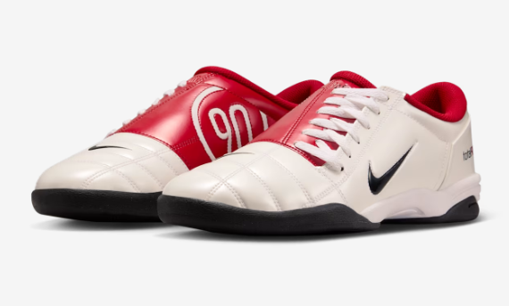 Nike Total 90 soccer shoes are dropping in White and Gym Red