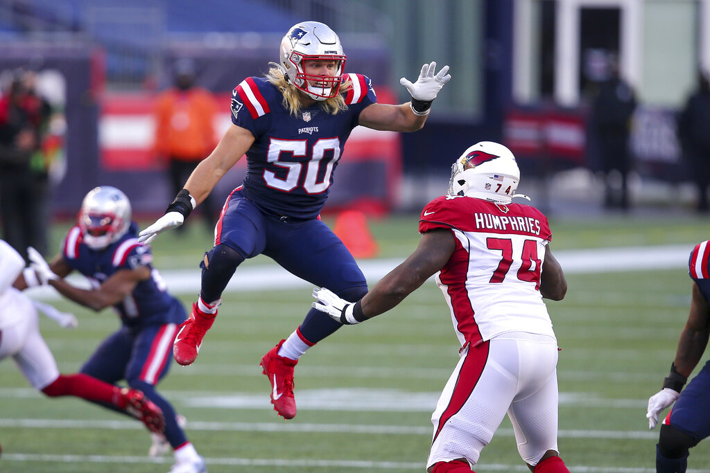 New England Patriots defensive end Chase Winovich during an NFL