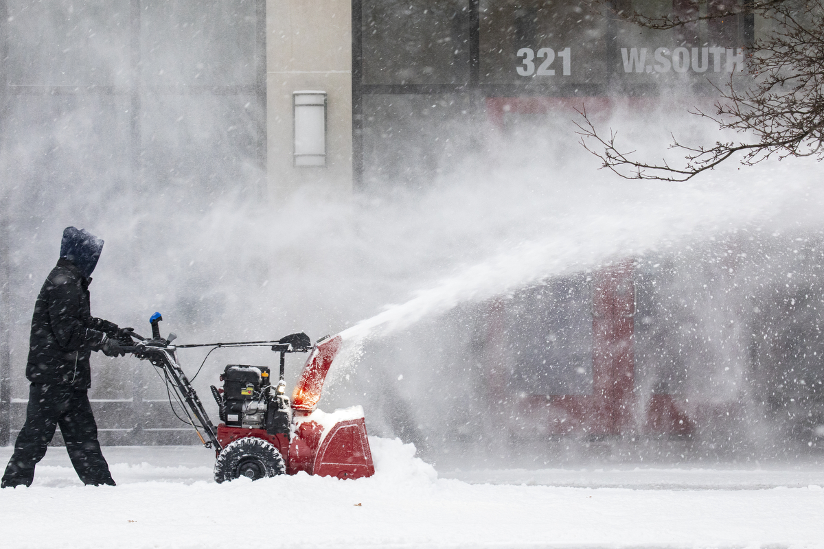 Snow storm hits West Michigan in early February