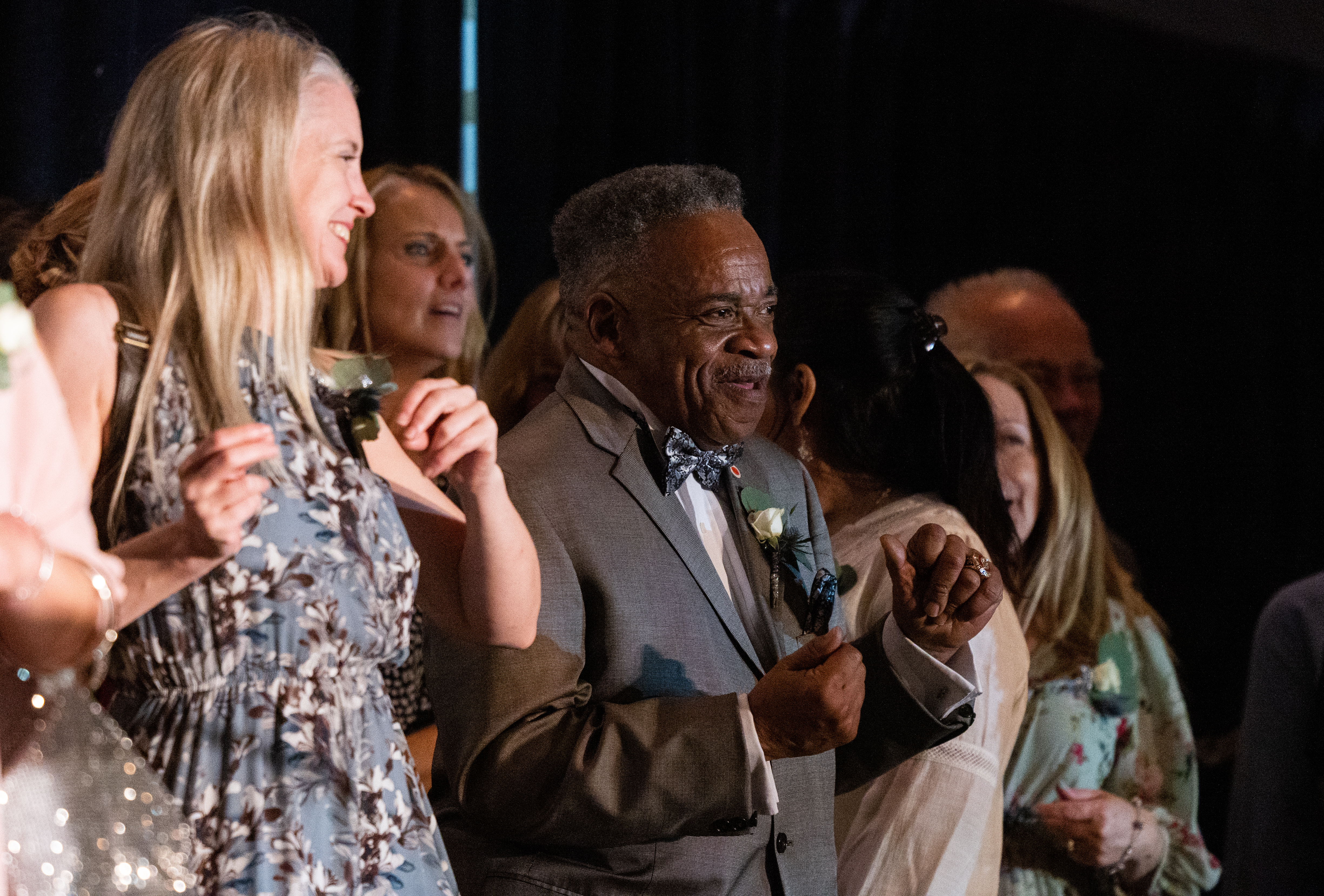 Finalists dancing and having a good time while being recognized on stage at the 25th annual Howdy Awards for Hospitality Excellence held at the MassMutual Center Monday evening, May 16, 2022. (Hoang ‘Leon’ Nguyen / The Republican)