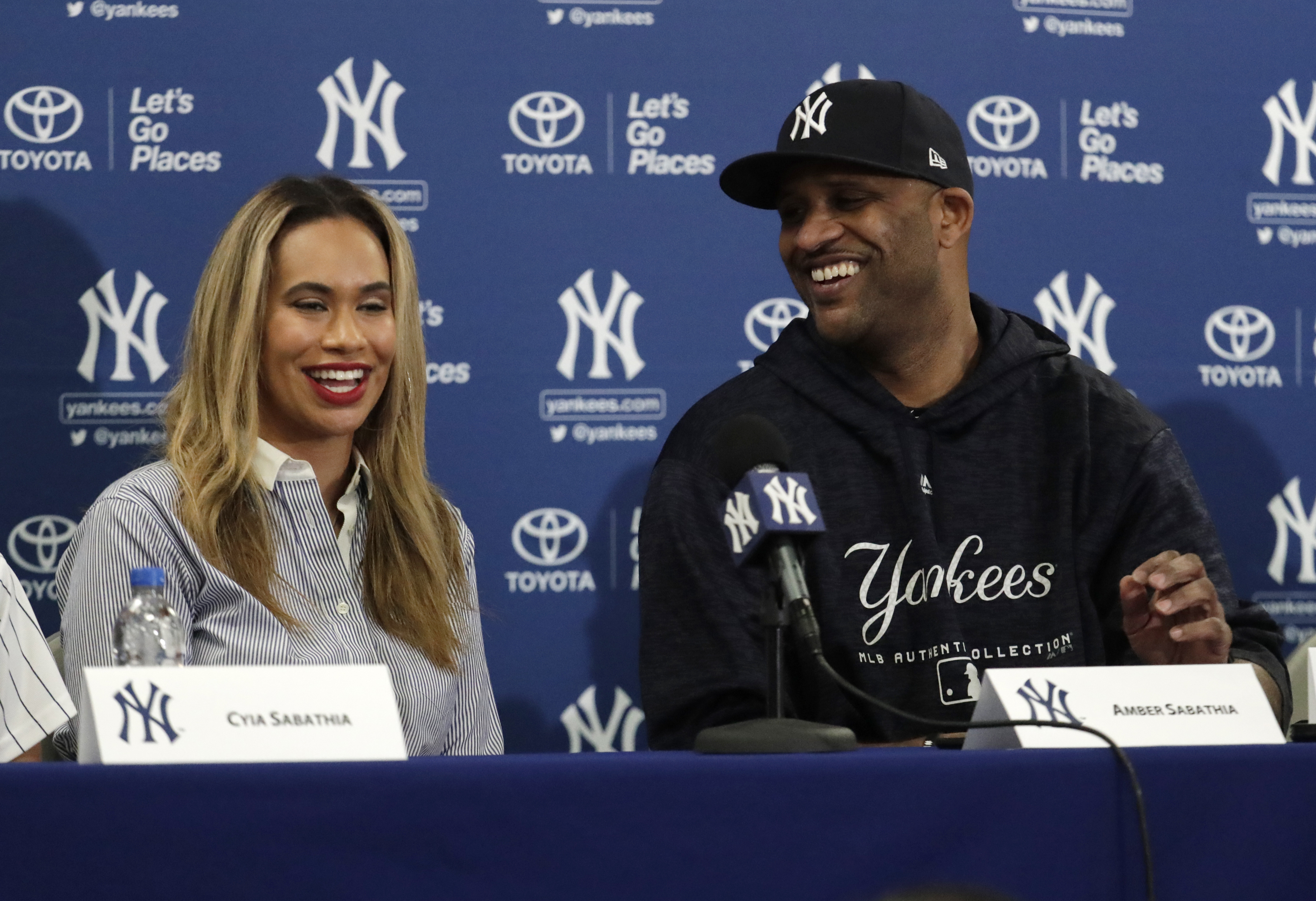 All in the family: Ex-Yankees ace CC Sabathia's wife steps to the plate as  MLB agent 