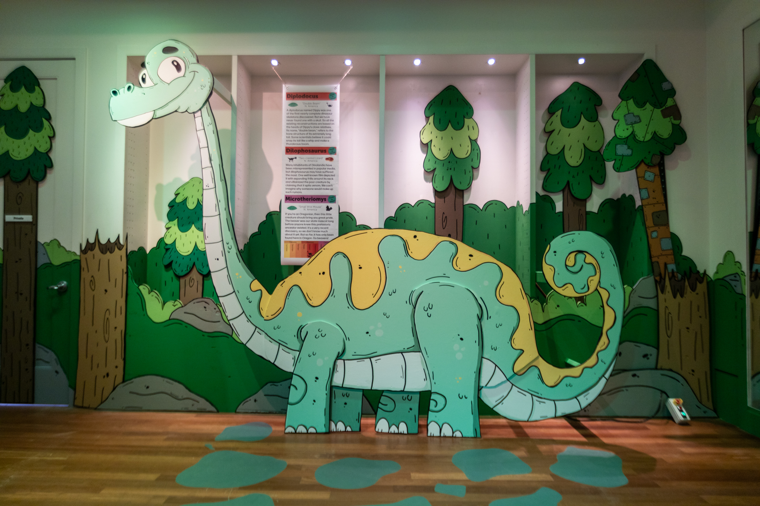 Portland artist Mike Bennett loves dinosaurs. He thinks you'll love them  too after visiting his pop-up museum, Dinolandia. - OPB