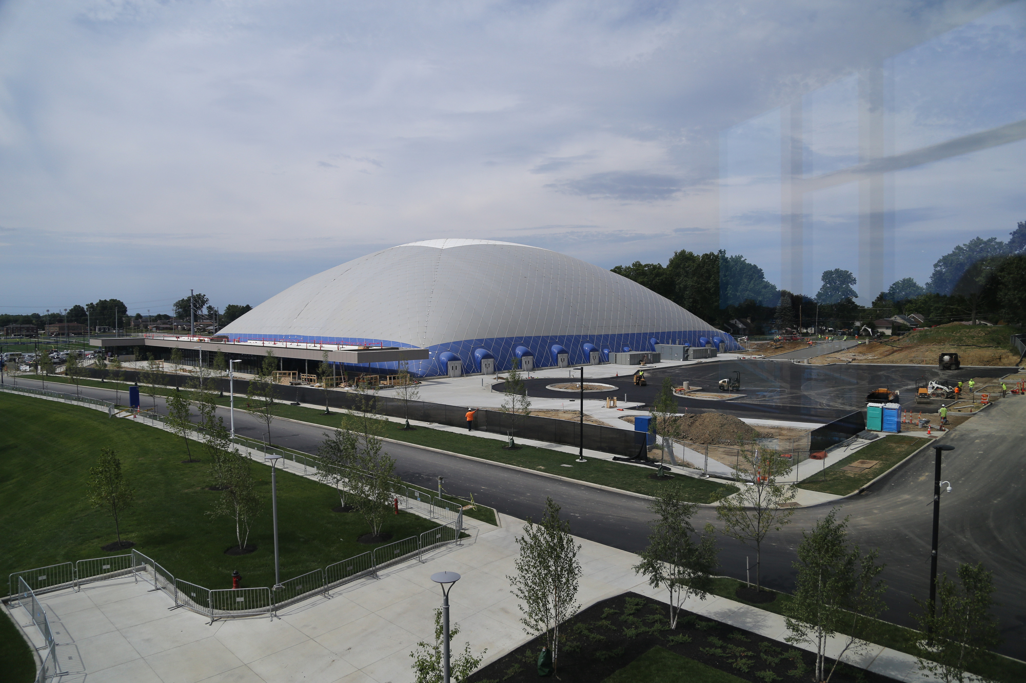 One month away: Work continues at Pro Football HOF Village