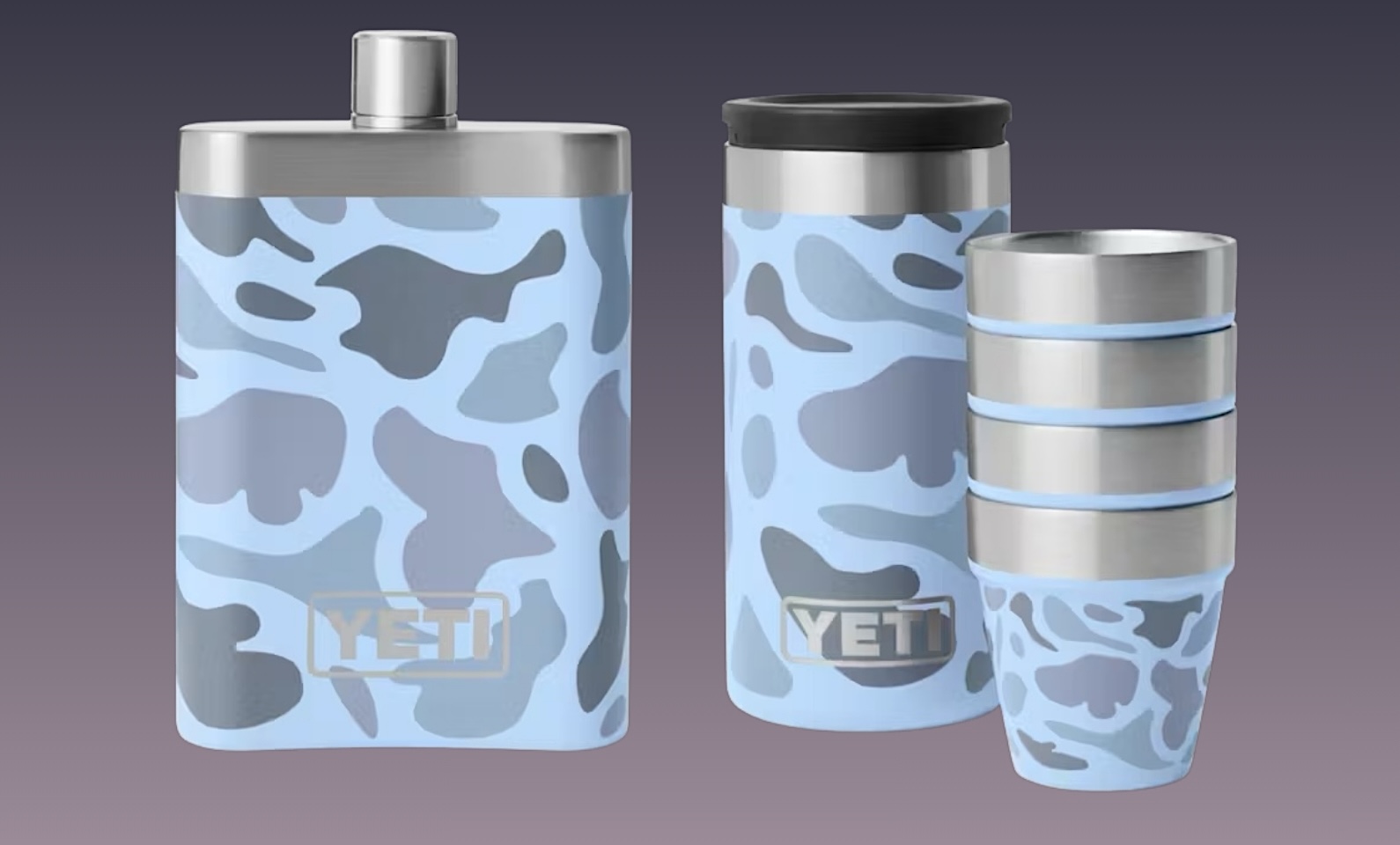 Yeti launches blue camo shot glasses and flask - al.com