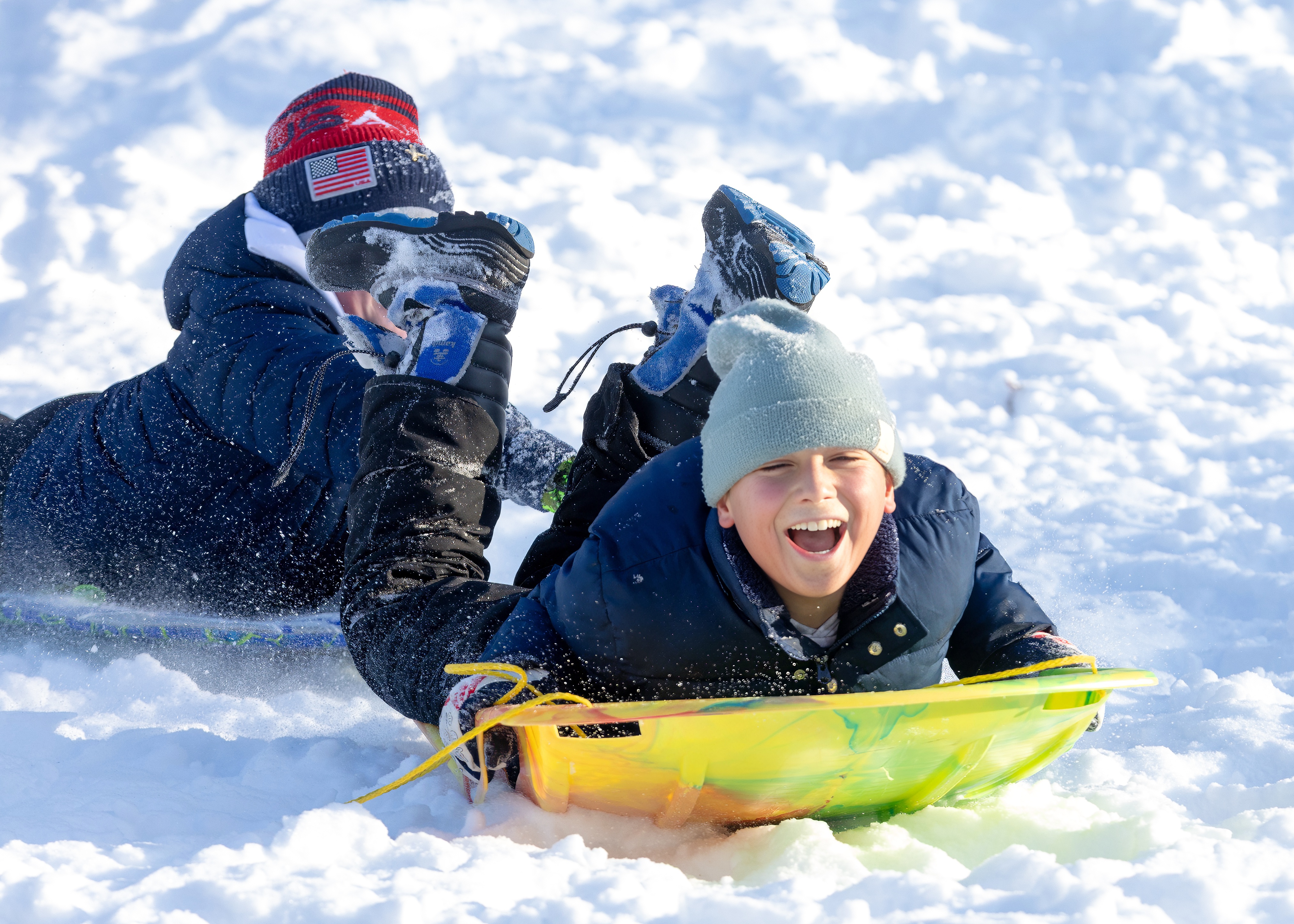 Children enjoy their snow day at Clove Lakes Park - silive.com