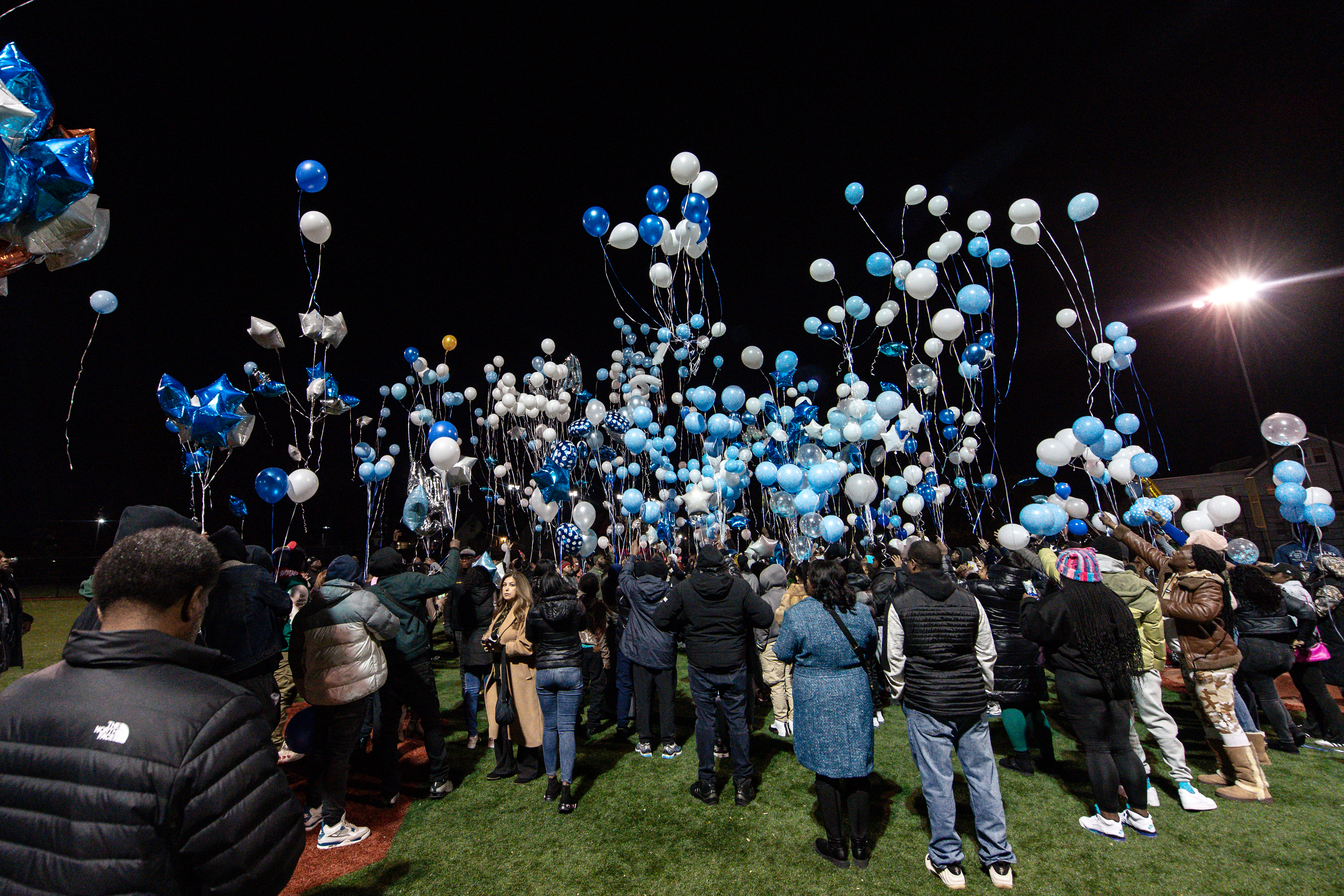 Third victim in Newark shooting dies. Community holds a balloon release ...