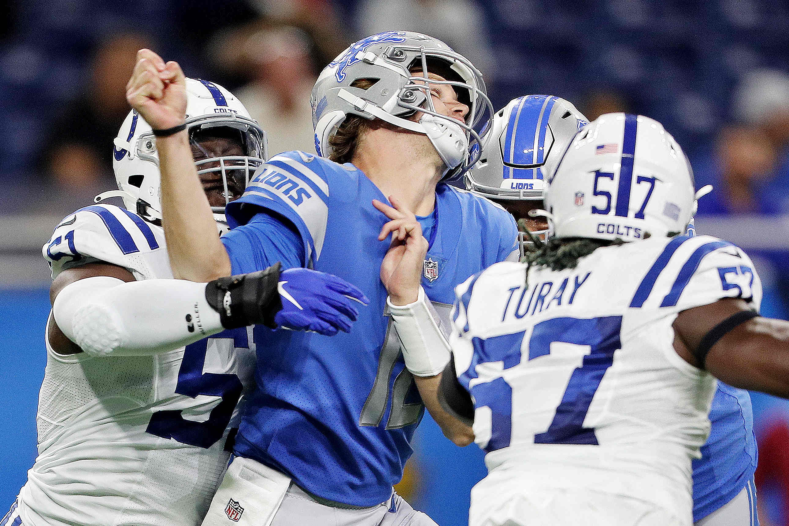 Lions' Jermar Jefferson Shows off Epic Hurdle vs. Colts