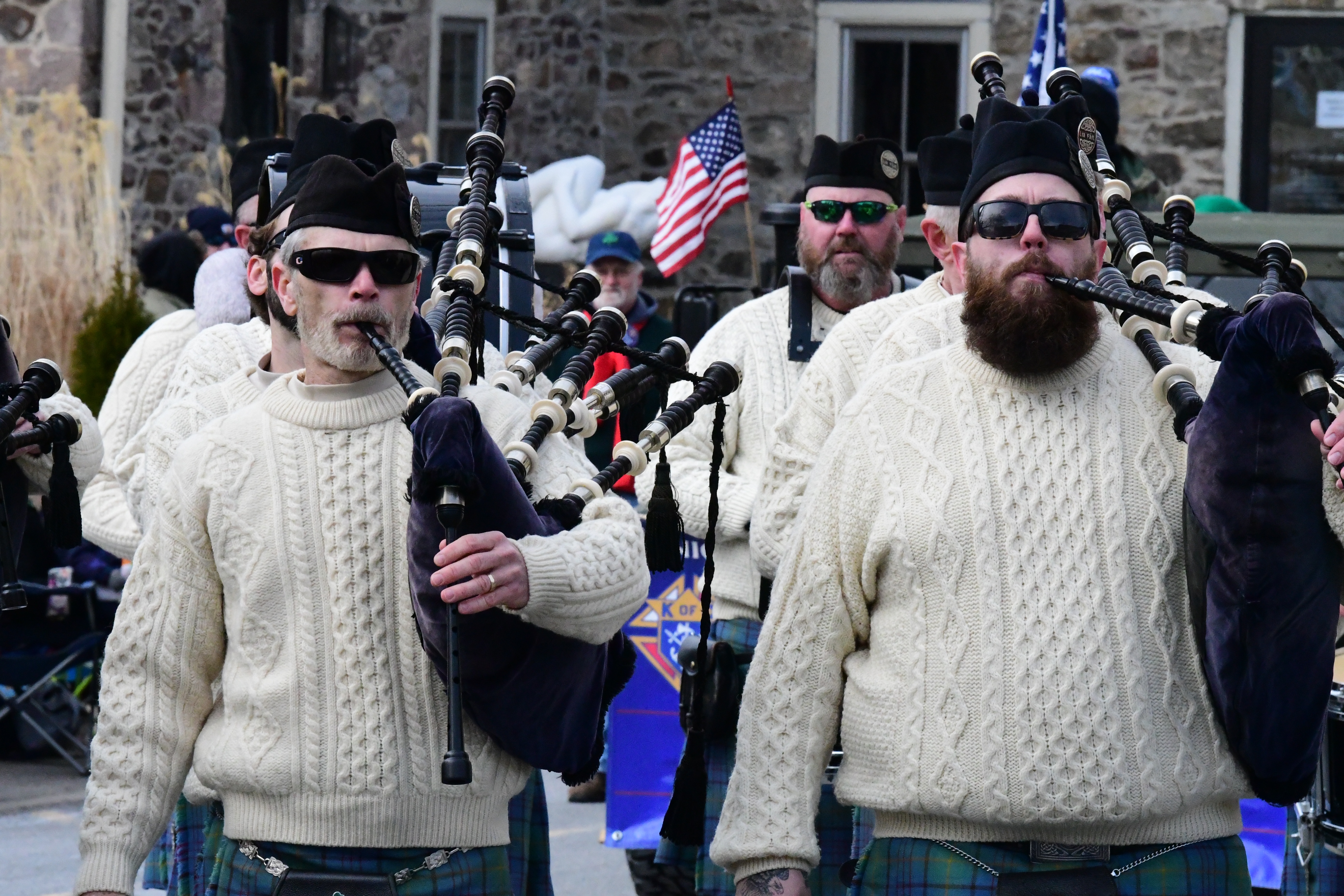 The 2022 St Patrick's Day Parade hosted by the Friendly Sons of St Patrick Hunterdon County took place in Clinton on March 13. Here, the Lia Fáil Pipe Band.