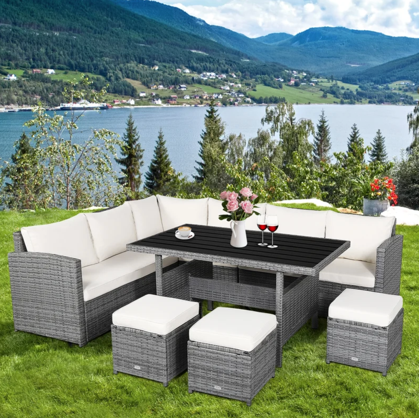 fina patio chairs with cushions millwood pines