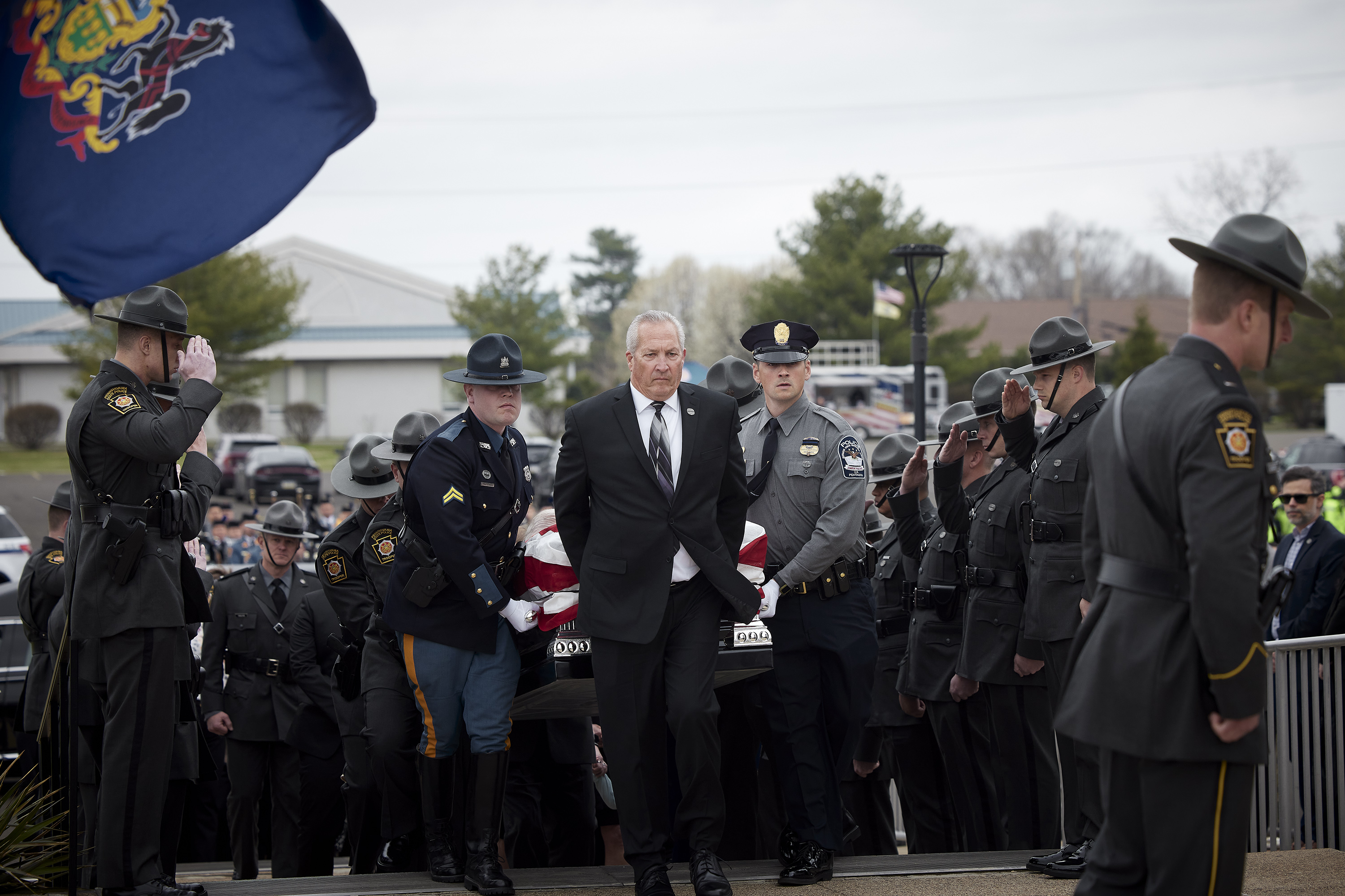 Funeral services for Pennsylvania State Police Trooper Martin F. Mack