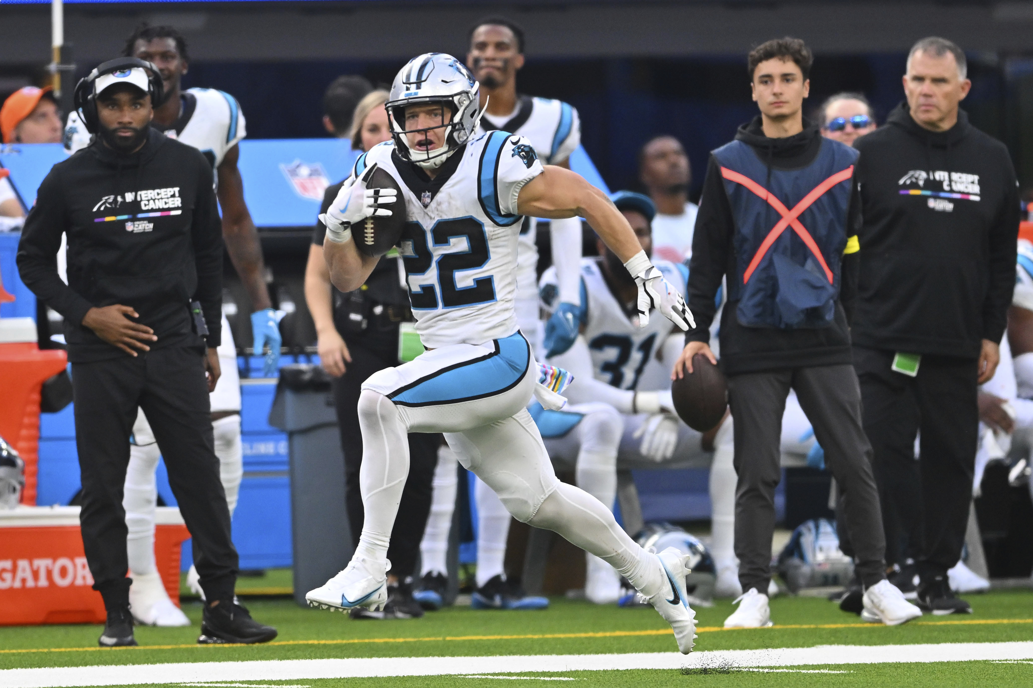 Christian McCaffrey: Carolina Panthers trade star running back to