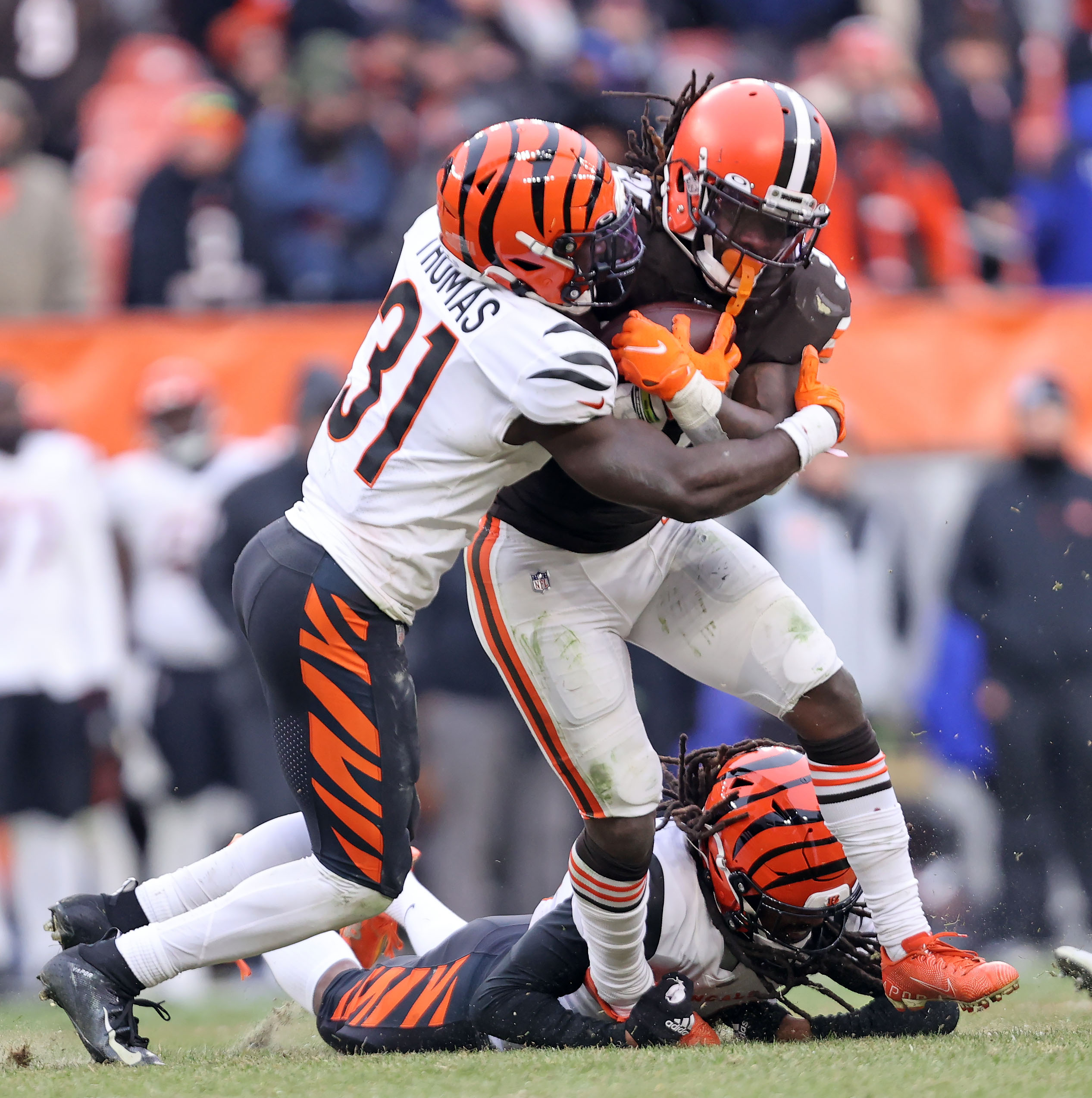 Cleveland Browns running back D'Ernest Johnson vs. Cincinnati