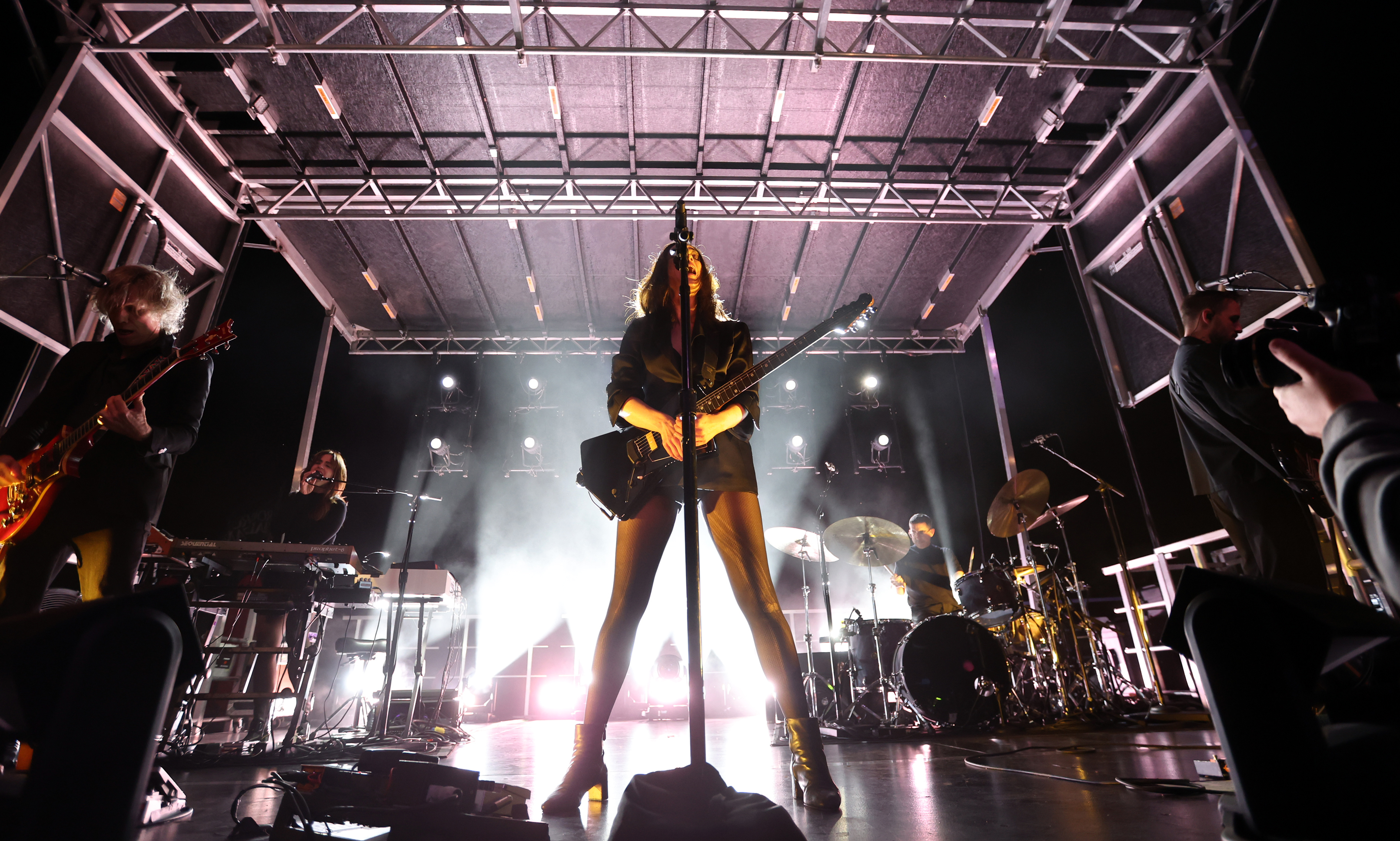 St. Vincent performs at Rock and Roll Hall of Fame, August 29, 2025 ...
