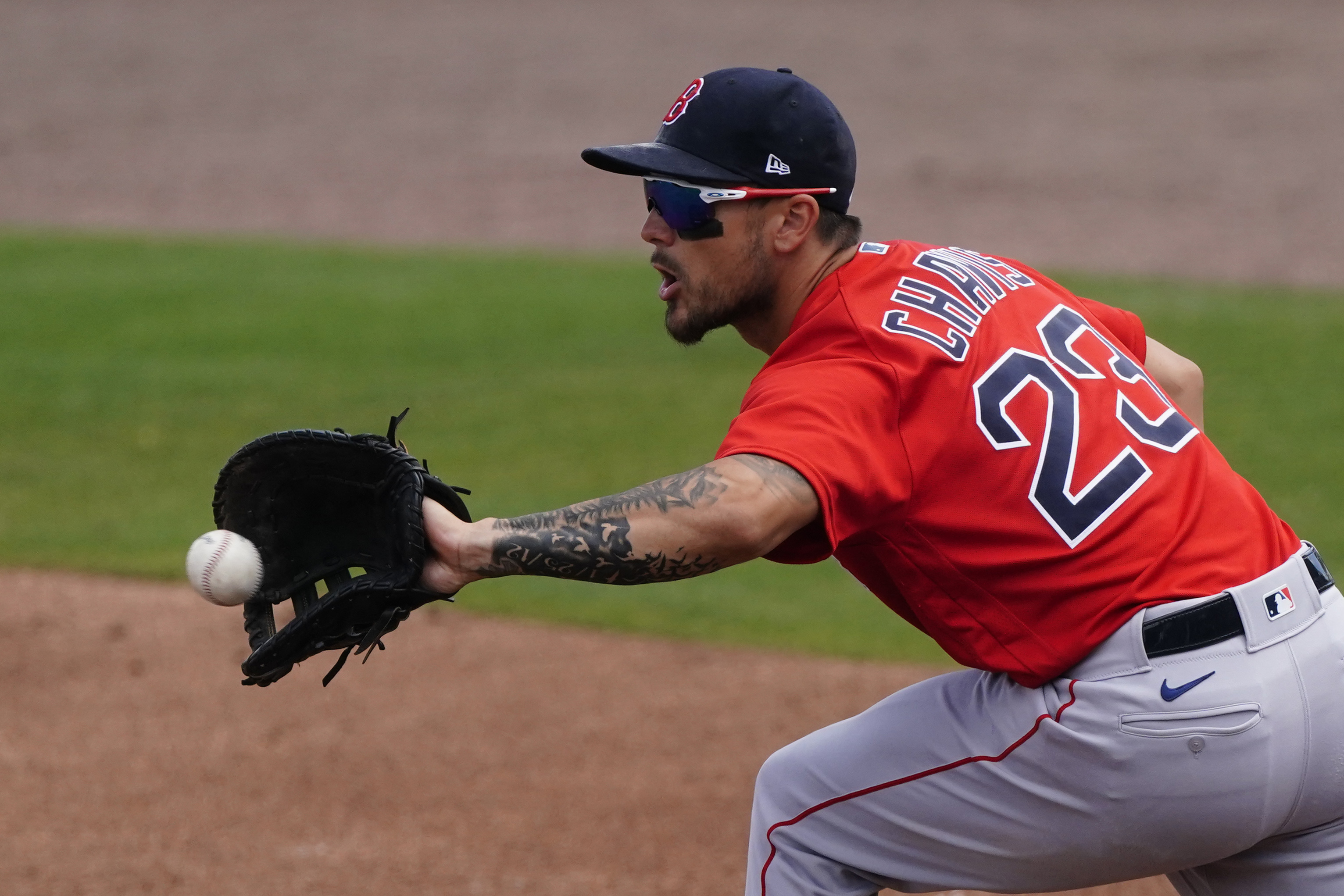 Boston Red Sox's Hirokazu Sawamura has 6 walks in 1.1 innings