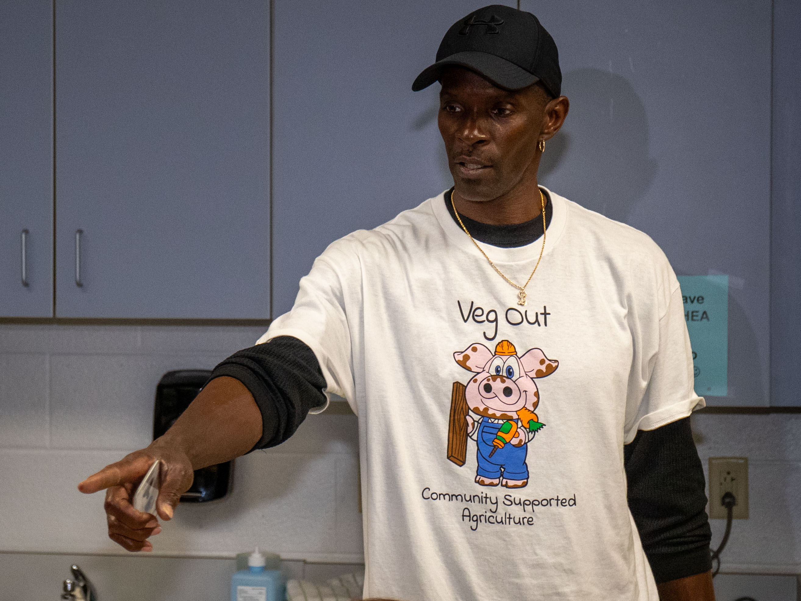 Rick Sayles runs the community garden program in Steelton