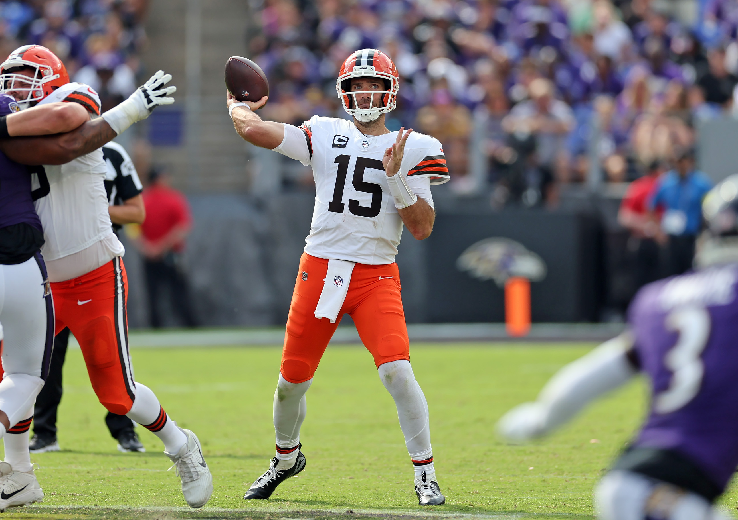 Cleveland Browns Joe Flacco vs. Baltimore Ravens, September 14