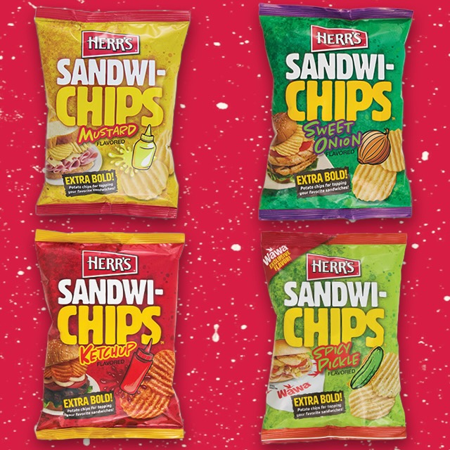 These ketchup, mustard, onion and pickle flavored chips give sandwiches