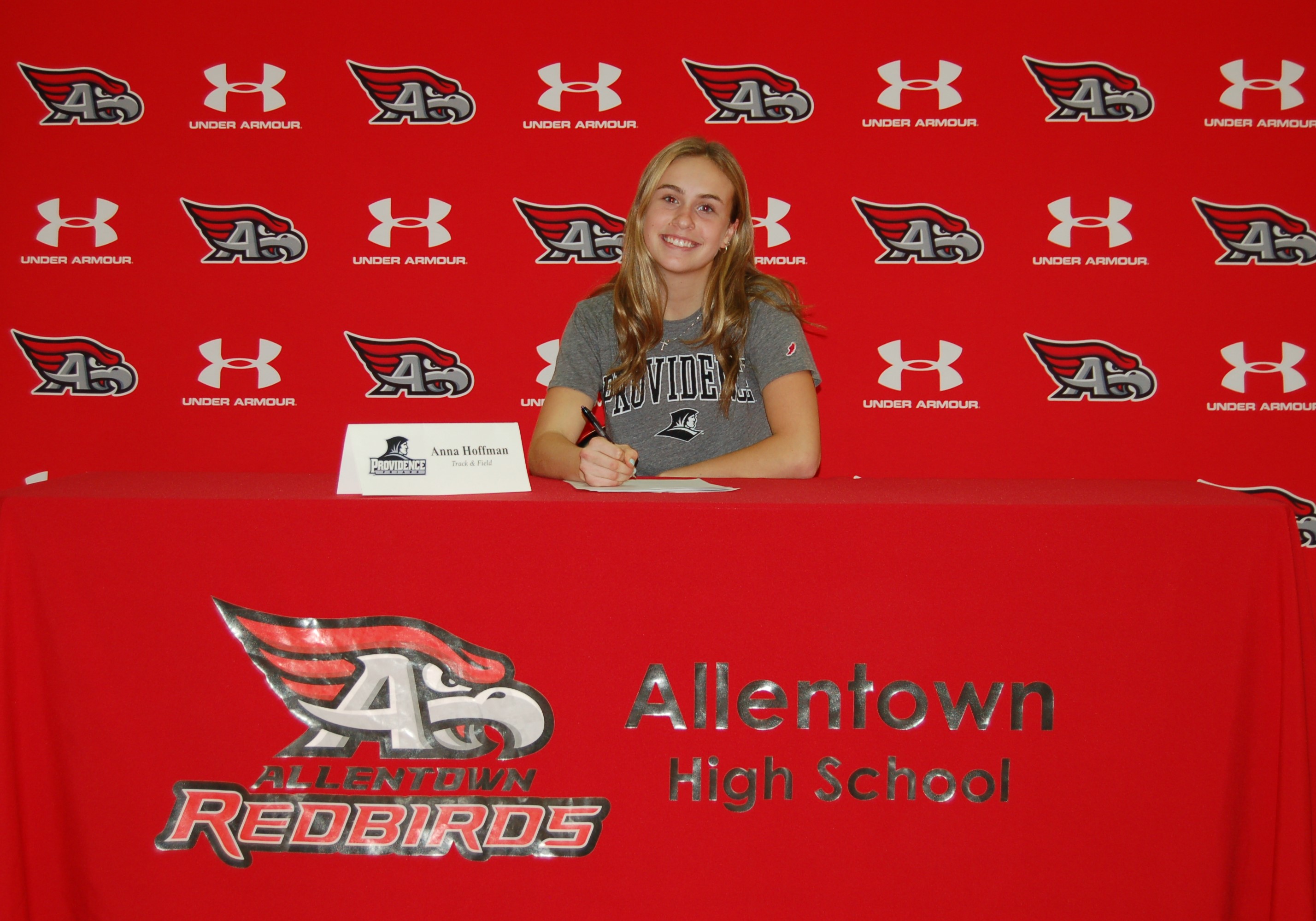 Allentown's Anna Hoffman signs her NLI to Providence for track and field