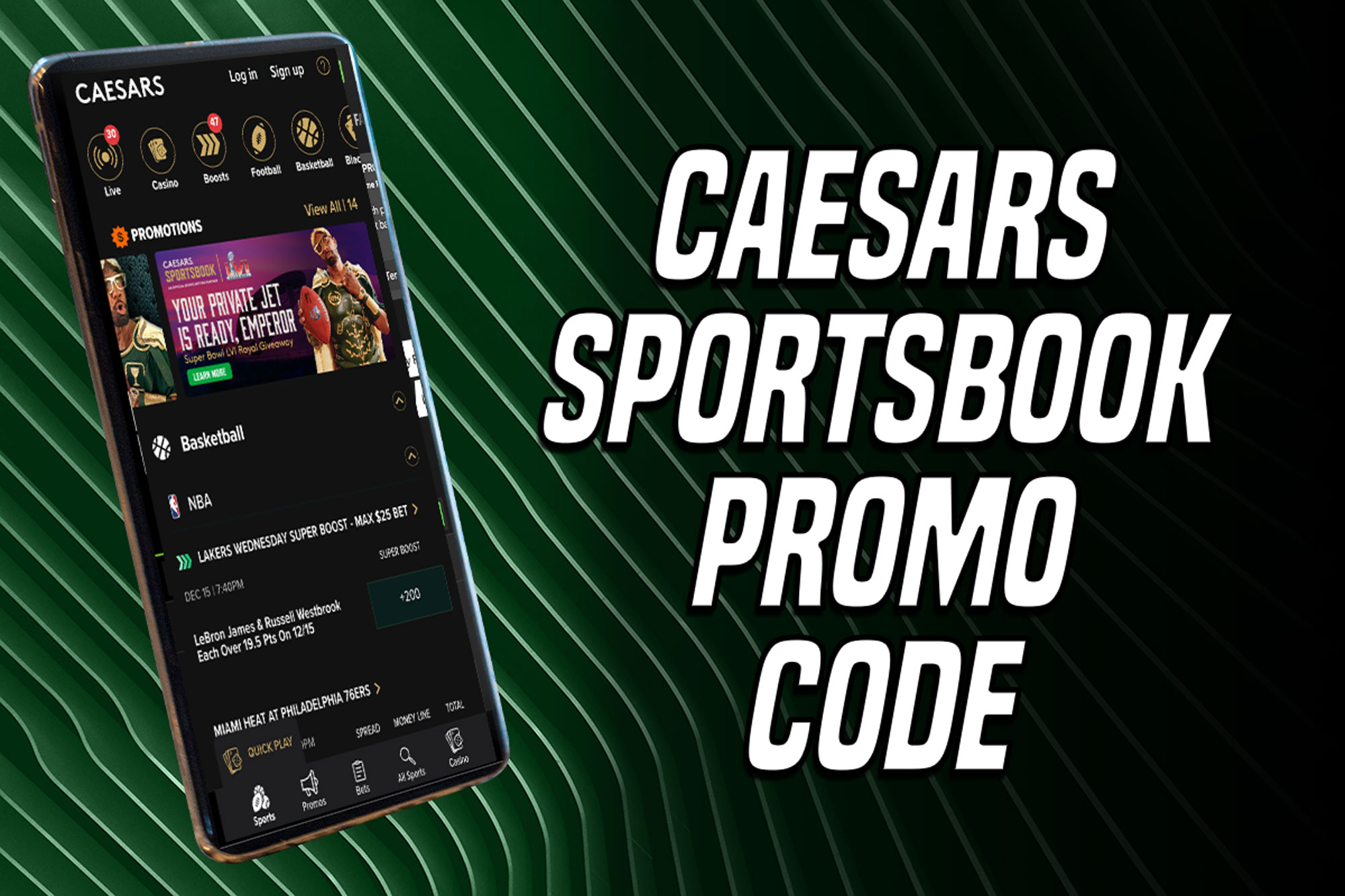 Caesars Sportsbook promo code Sunday MLB, PGA $1,250 first bet offer