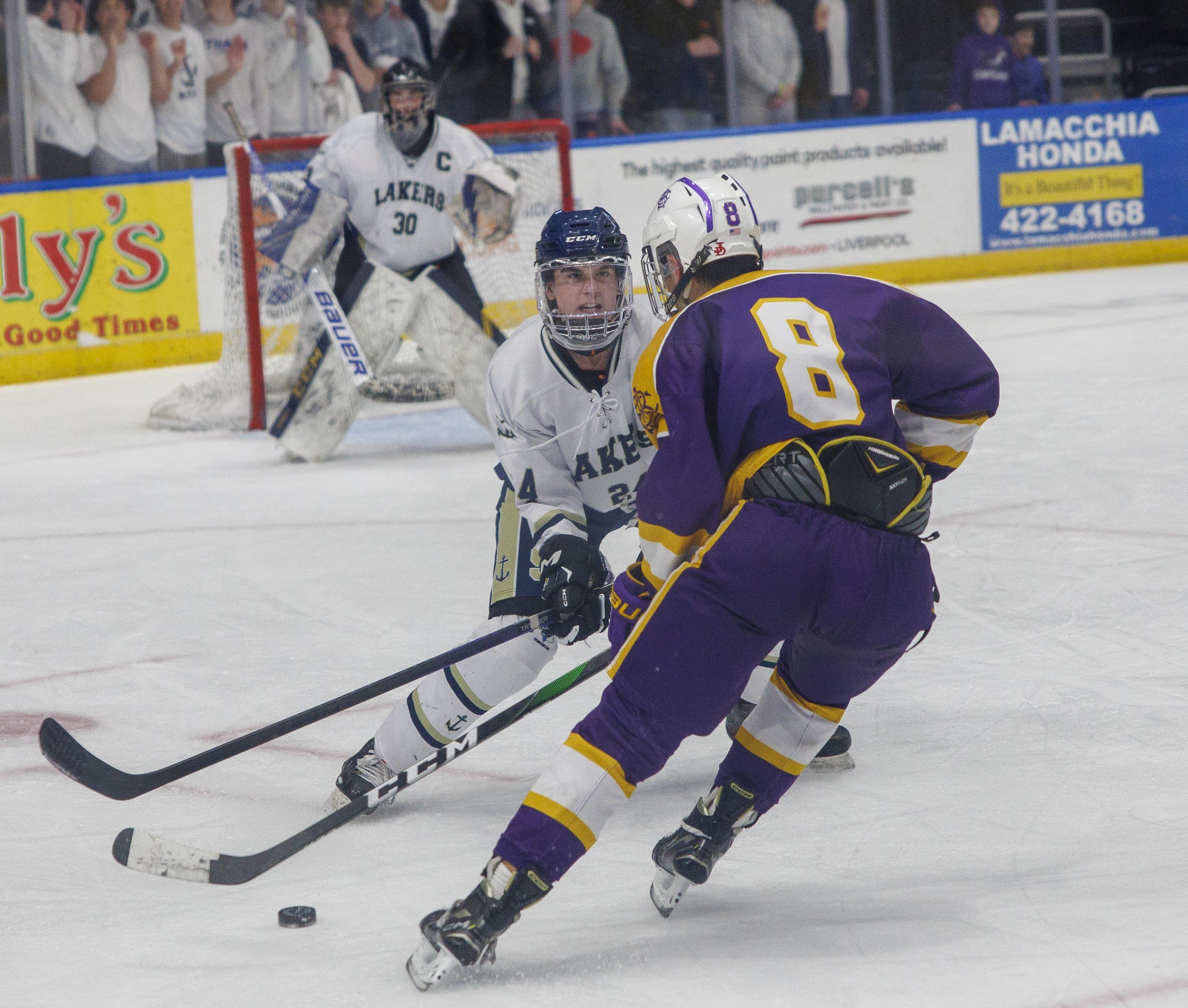 Kadn Rutledge 2023 Division II boys hockey champioinship: Skaneateles vs CBA/J-D ...