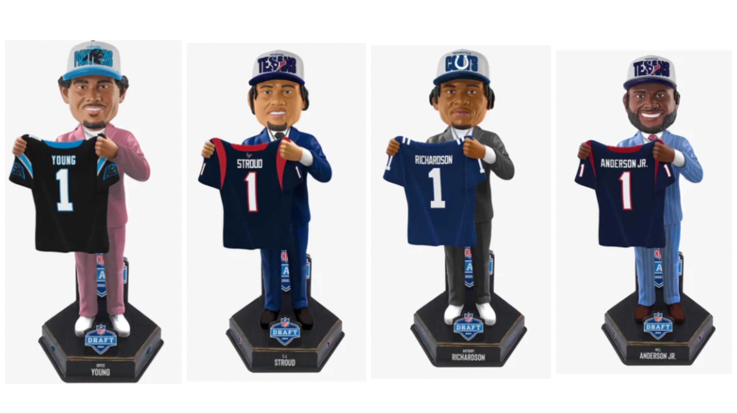 Three NFL Draft standouts among line of bobbleheads released by FOCO